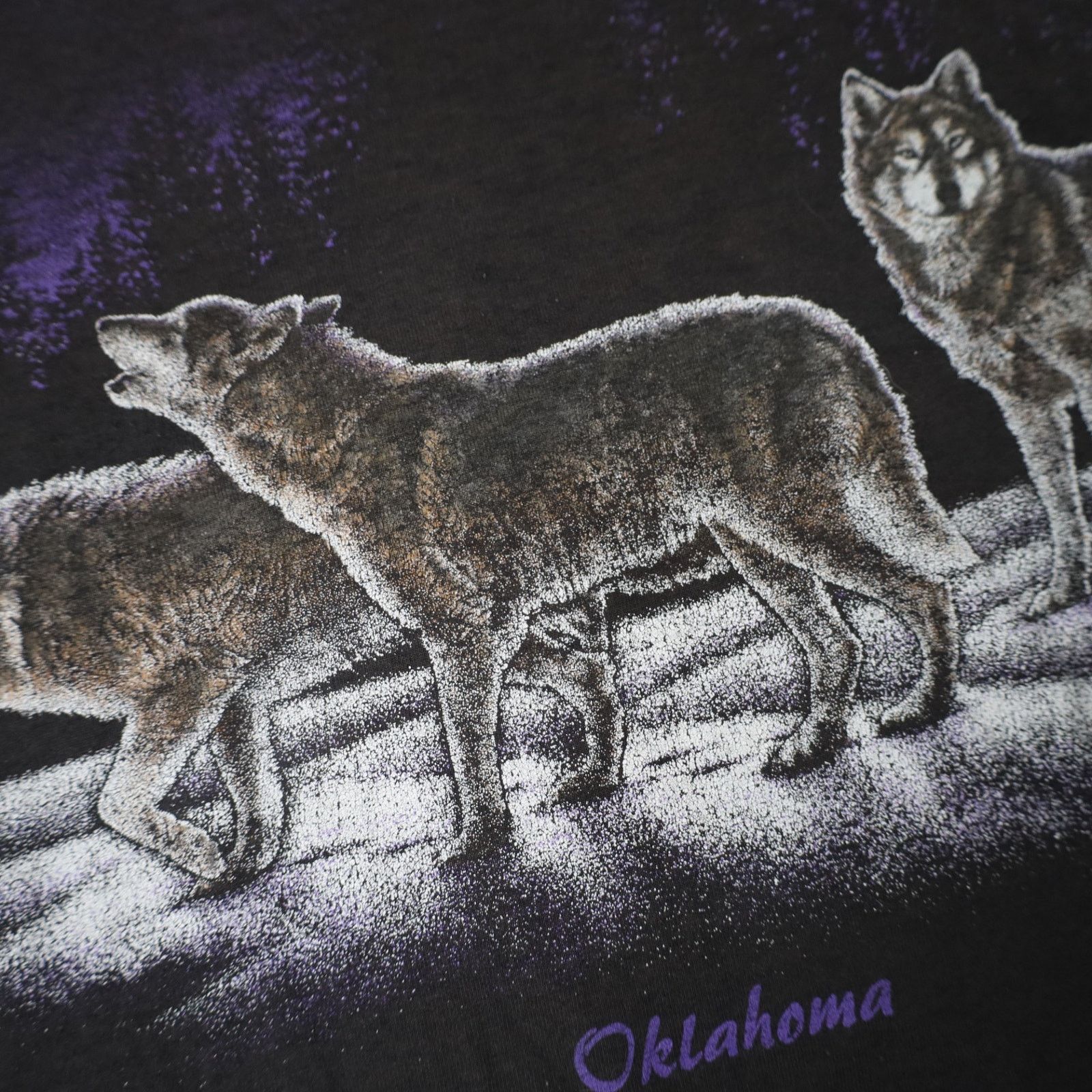 Vintage Vintage Wolf Night Scene Graphic T Shirt Size US XXL / EU 58 / 5 - 5 Thumbnail