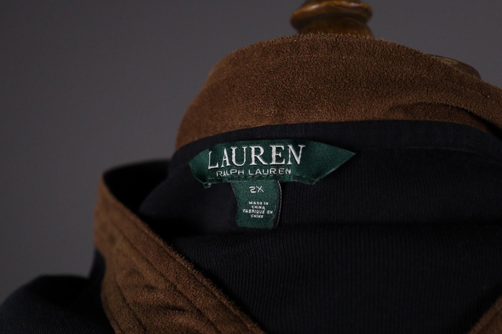 Lauren Ralph Lauren Lauren Ralph Lauren Black Long Sleeve Blouse Shirt Size 2X Size XXL / US 16-18 / IT 52-54 - 9 Thumbnail