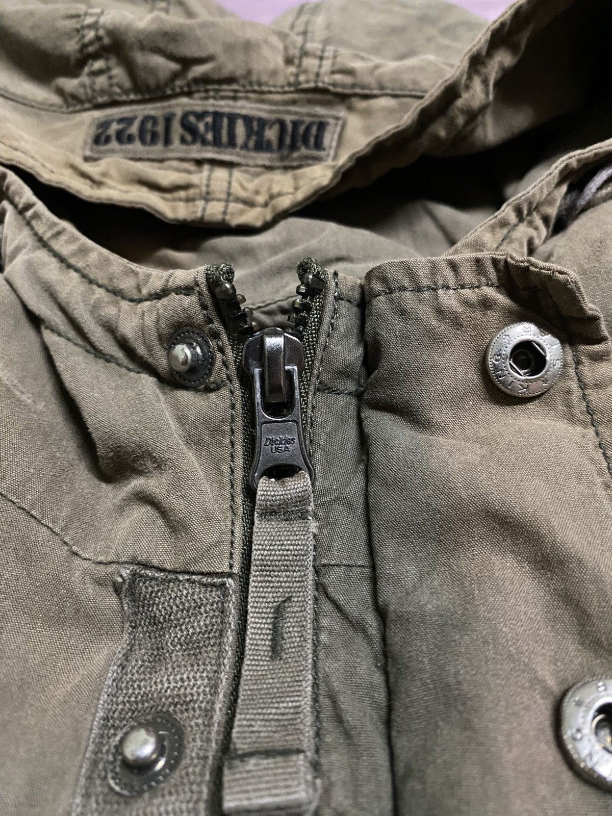 Dickies Dickies 1922 Olive Green Hooded Parka Jacket Size US M / EU 48-50 / 2 - 5 Thumbnail