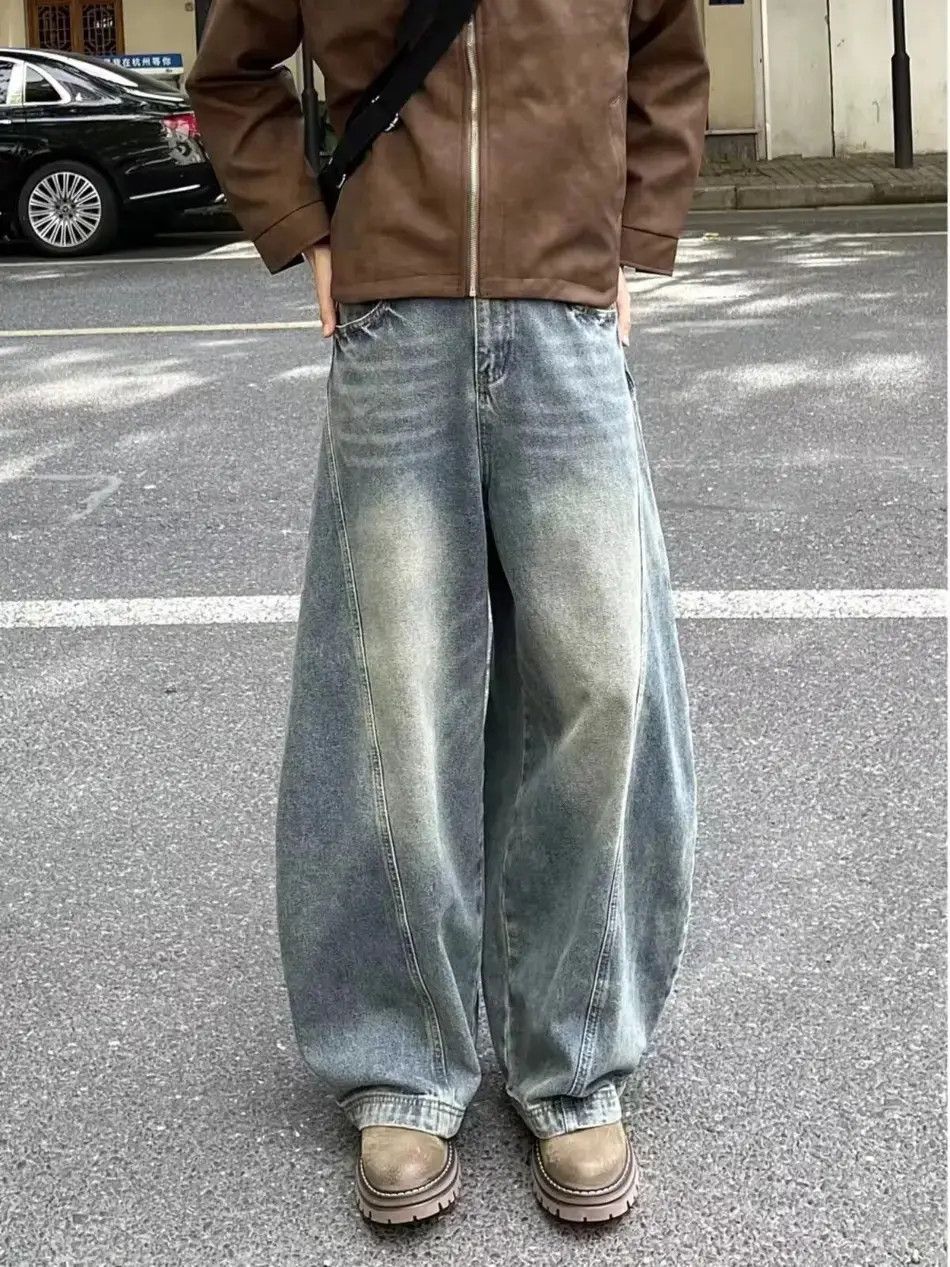 Japanese Brand Straight and loose wide leg jeans Size US 32 / EU 48 - 1 Thumbnail