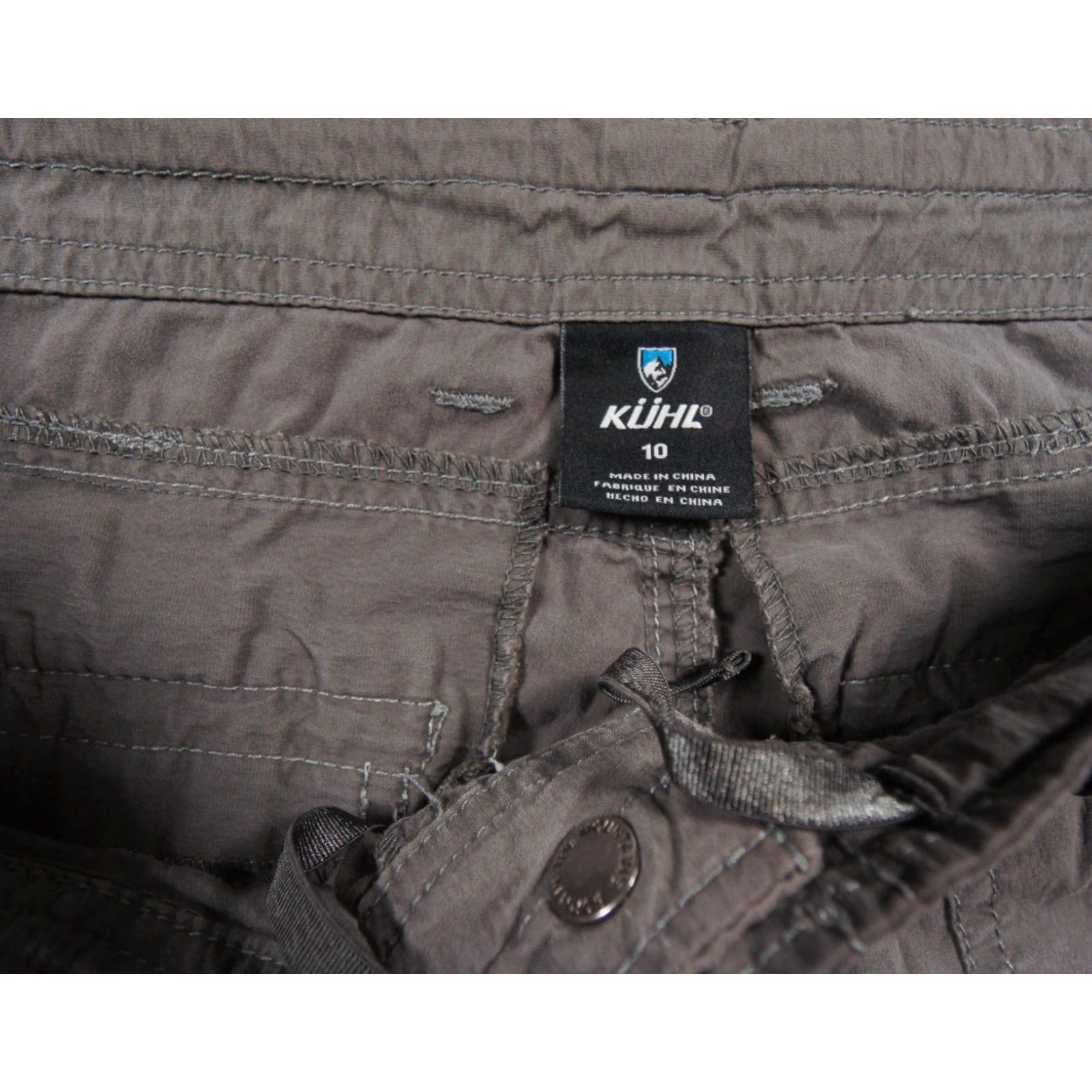 Vintage Kuhl Shorts Womens 10 Gray Cargo Pockets Kontra 118" Outdoors Hike Camp Ladies Size 32" / US 10 / IT 46 - 7 Thumbnail