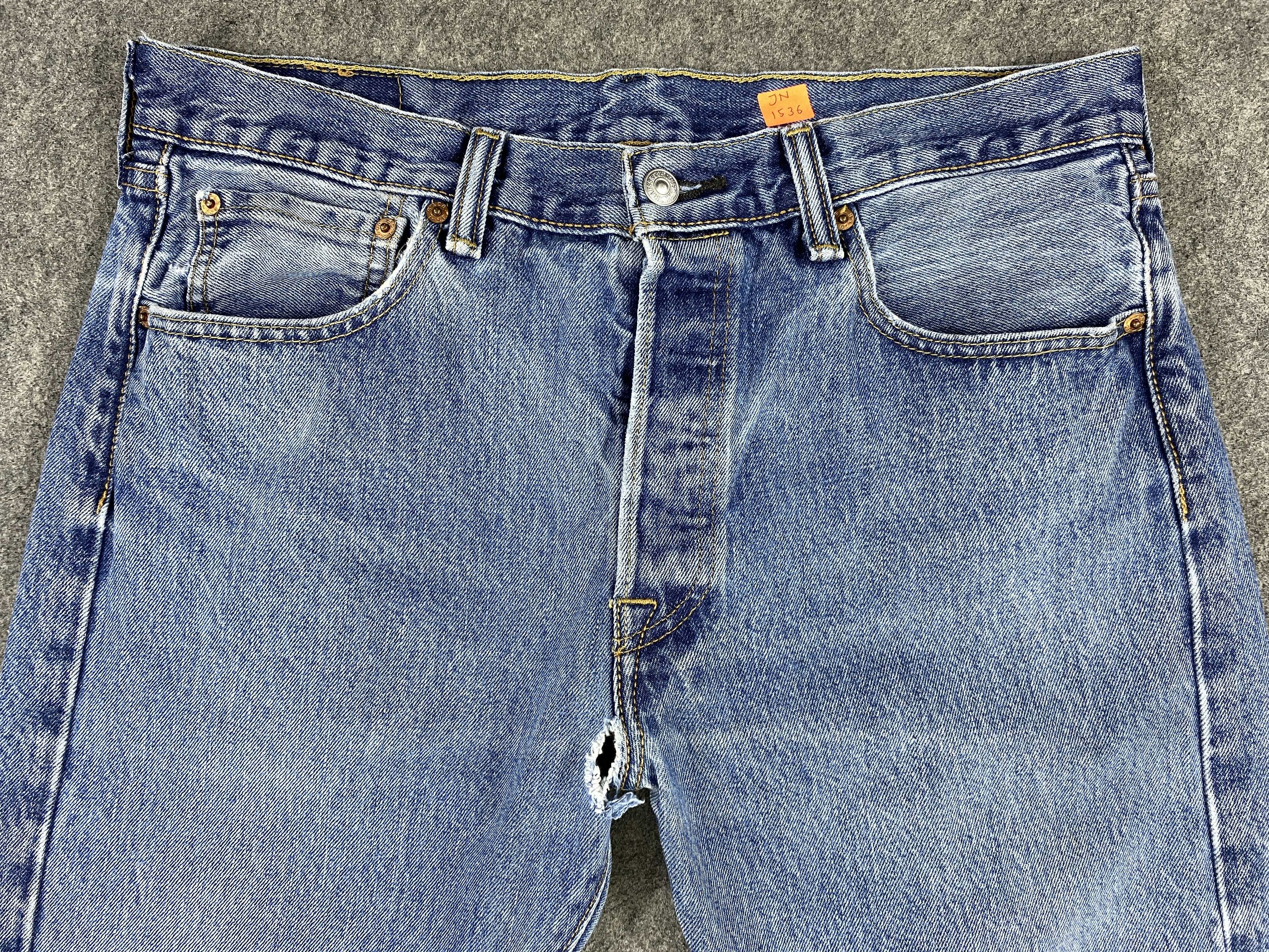 Levi's Blue Vintage Levi's 501 Jeans 34x29.5 Denim JN1536 Size US 34 / EU 50 - 3 Thumbnail
