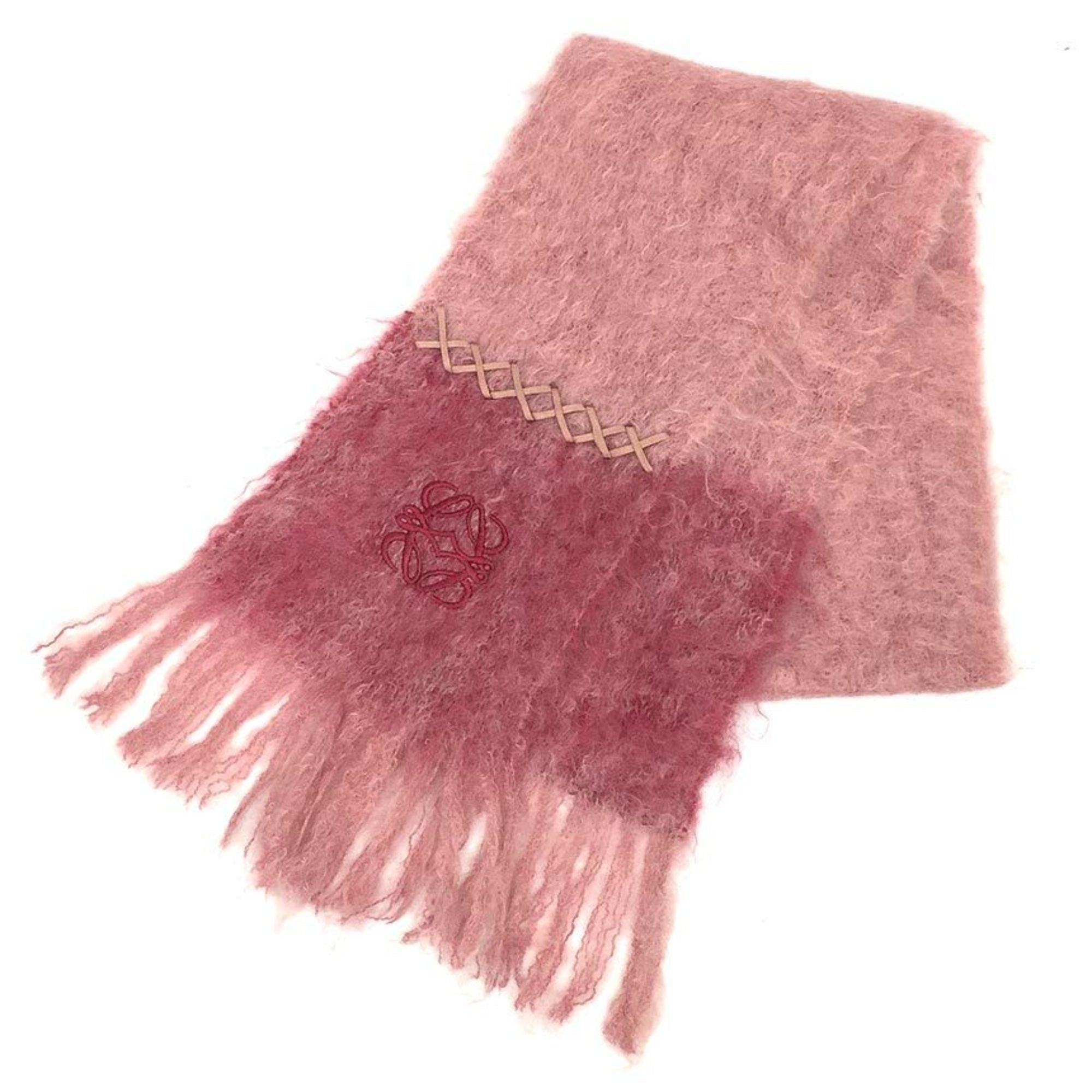 image of Loewe Scarf Mohair Wool Pink, Women's