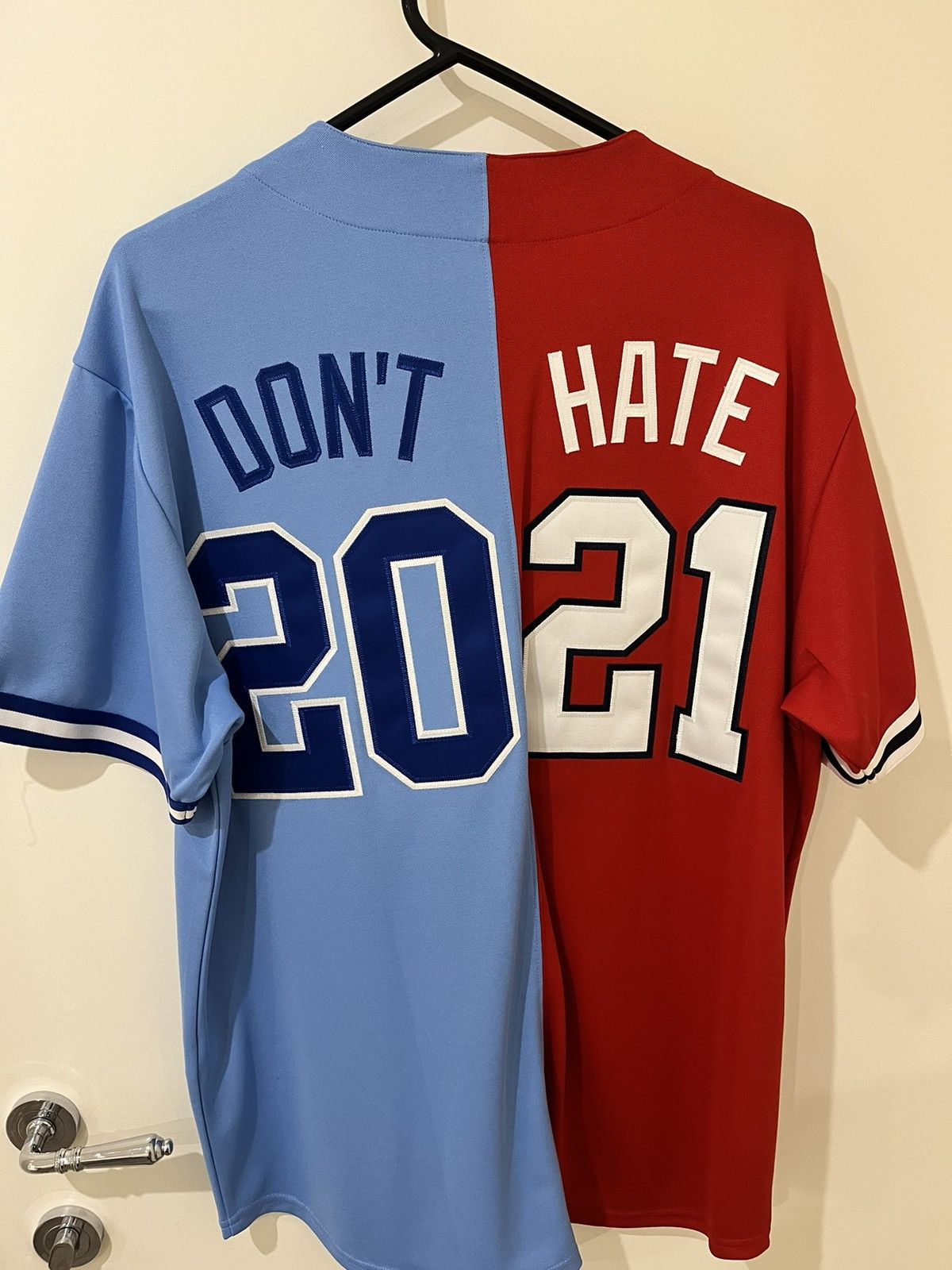 Supreme Don’t Hate Baseball Jersey good