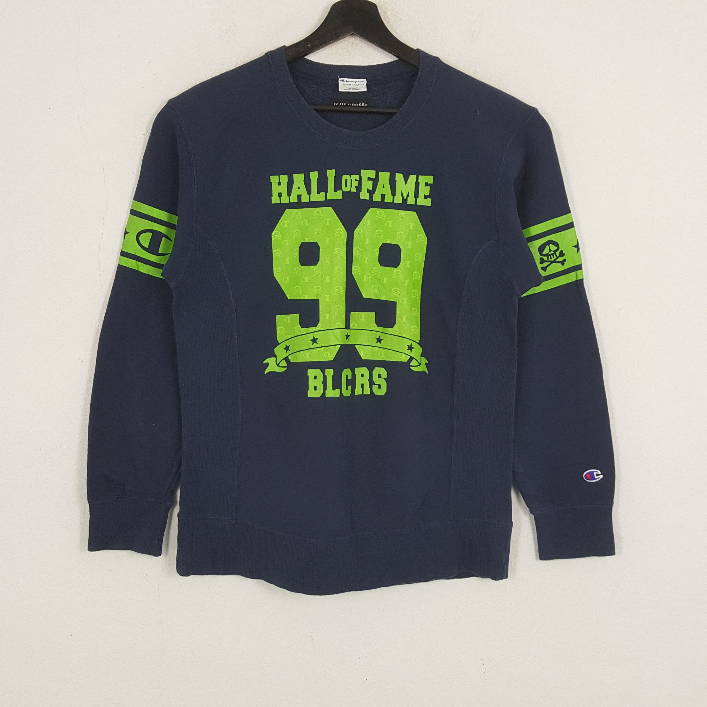 Champion × Vintage Champion X Blue Cross Streetwear Style Sweatshirt Size US S / EU 44-46 / 1 - 1 Thumbnail