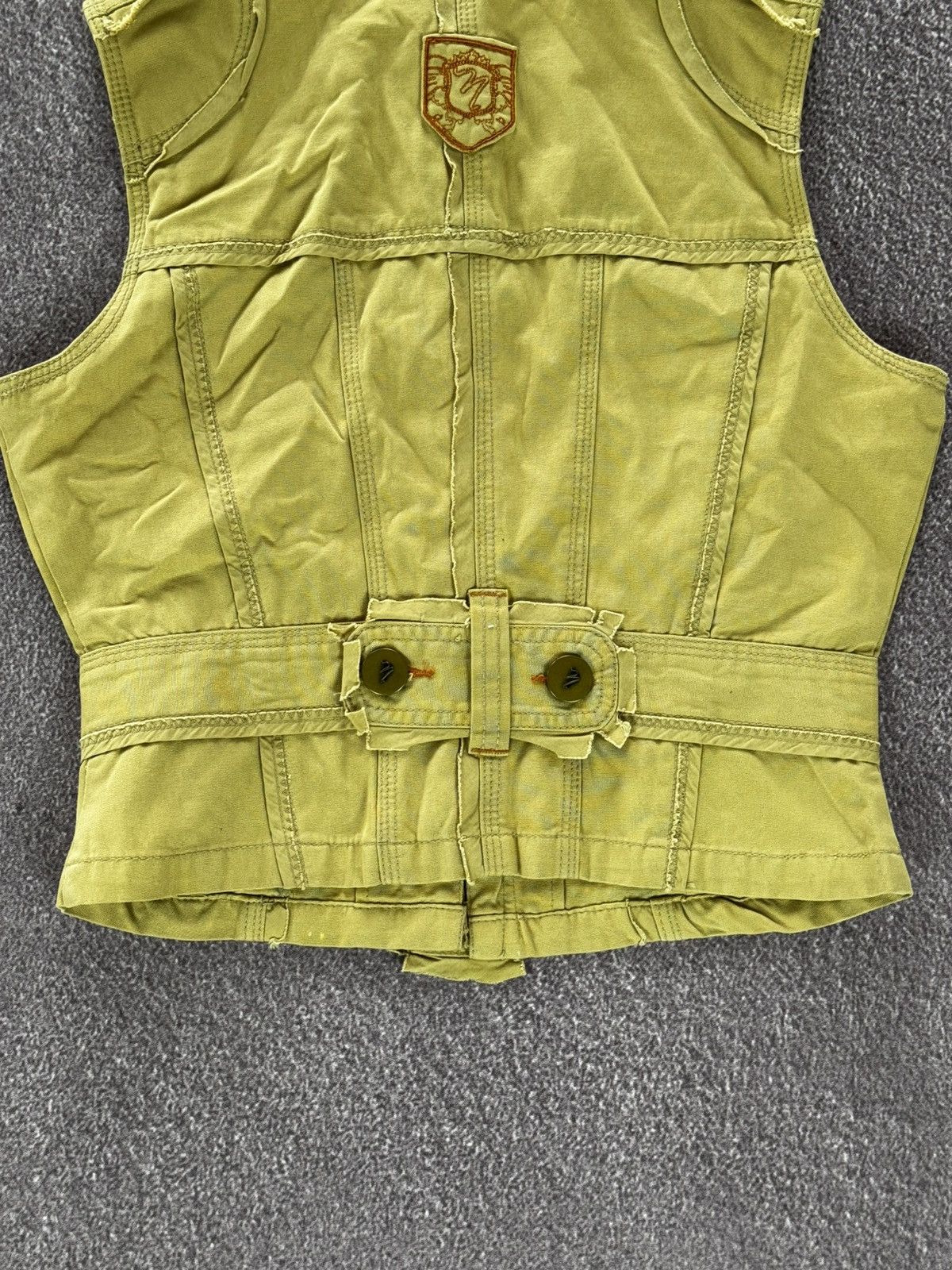 If Six Was Nine Vintage Diesel Style Grunge Military Vest Size XS / US 0-2 / IT 36-38 - 11 Thumbnail