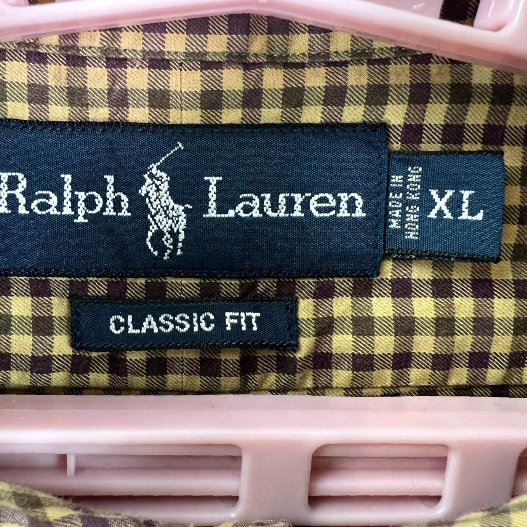Ralph Lauren Ralph Lauren Classic Fit Checked Button Down Shirt Mens XL Brown Purple Size US XL / EU 56 / 4 - 6 Thumbnail