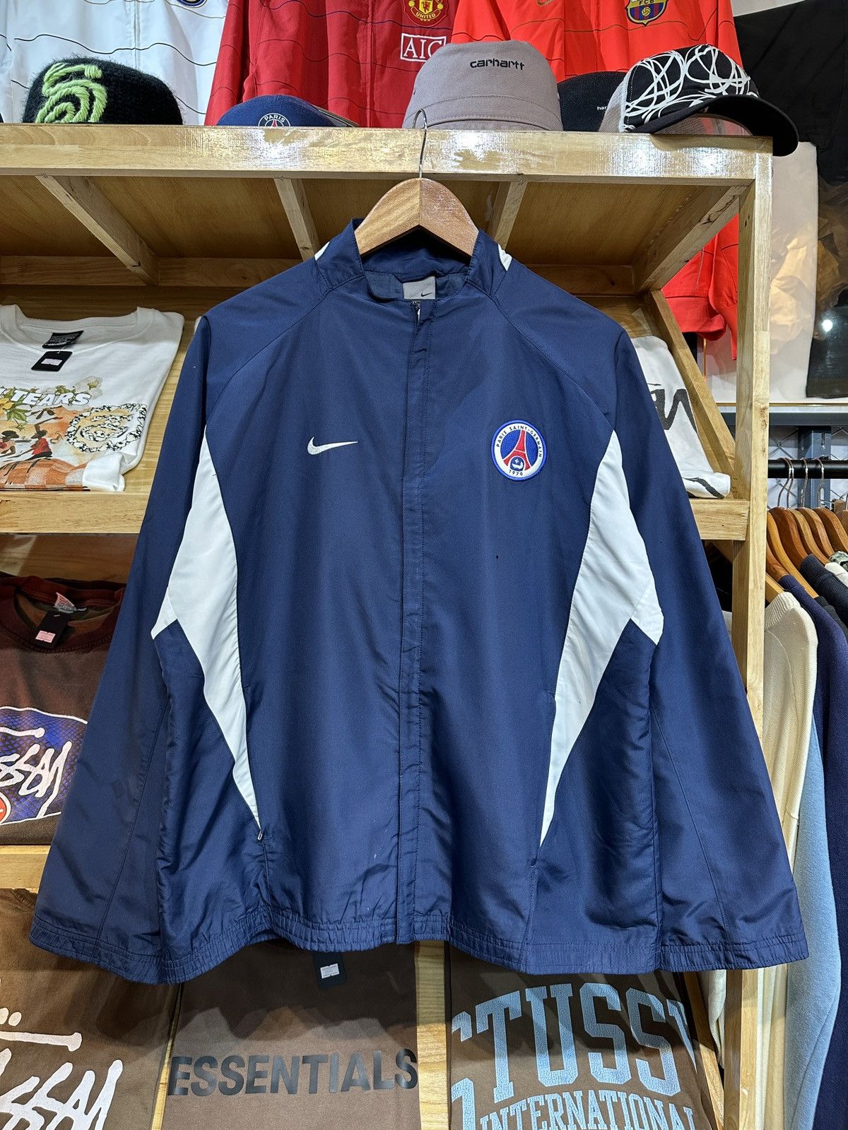 Nike Vintage PSG 2002-03 Nike Track Jacket Size US S / EU 44-46 / 1 - 1 Thumbnail