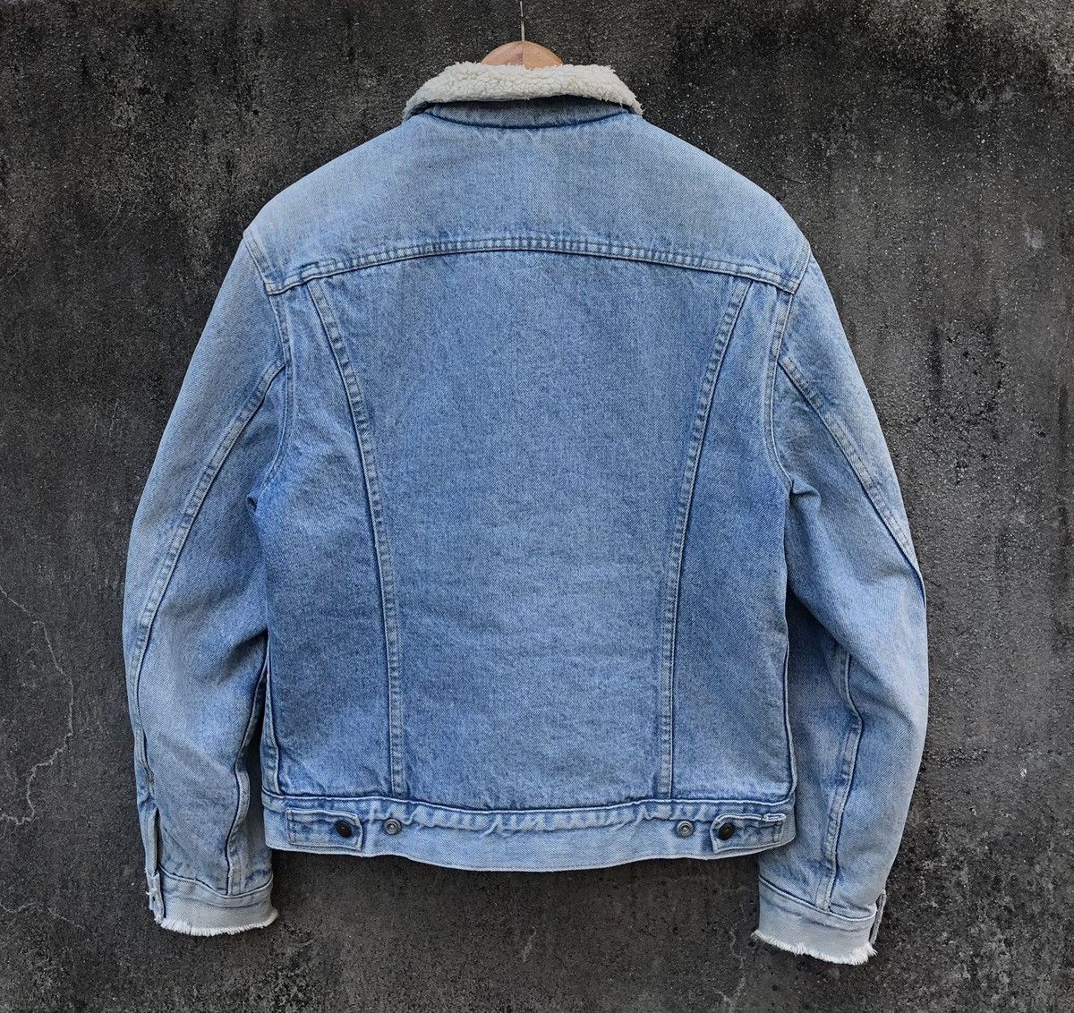 Levi's Vintage Levis Orange Tab Sherpa Lined Denim Trucker Jacket 🇺🇸 Size US L / EU 52-54 / 3 - 2 Thumbnail