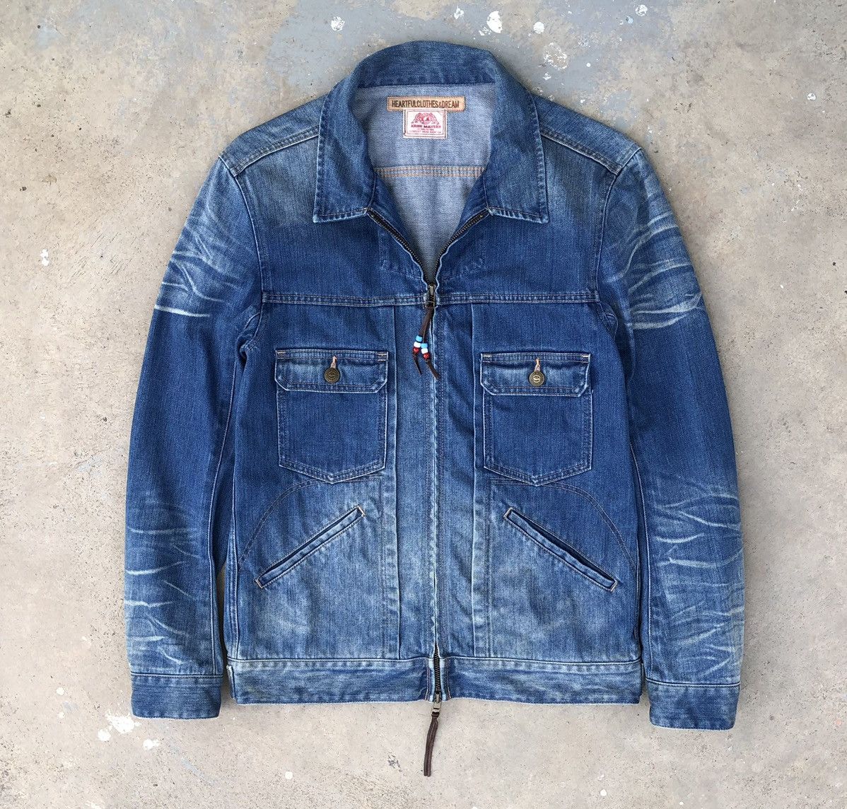 Vintage Kriff Mayer Denim Zipper Jacket Size US M / EU 48-50 / 2 - 9 Thumbnail