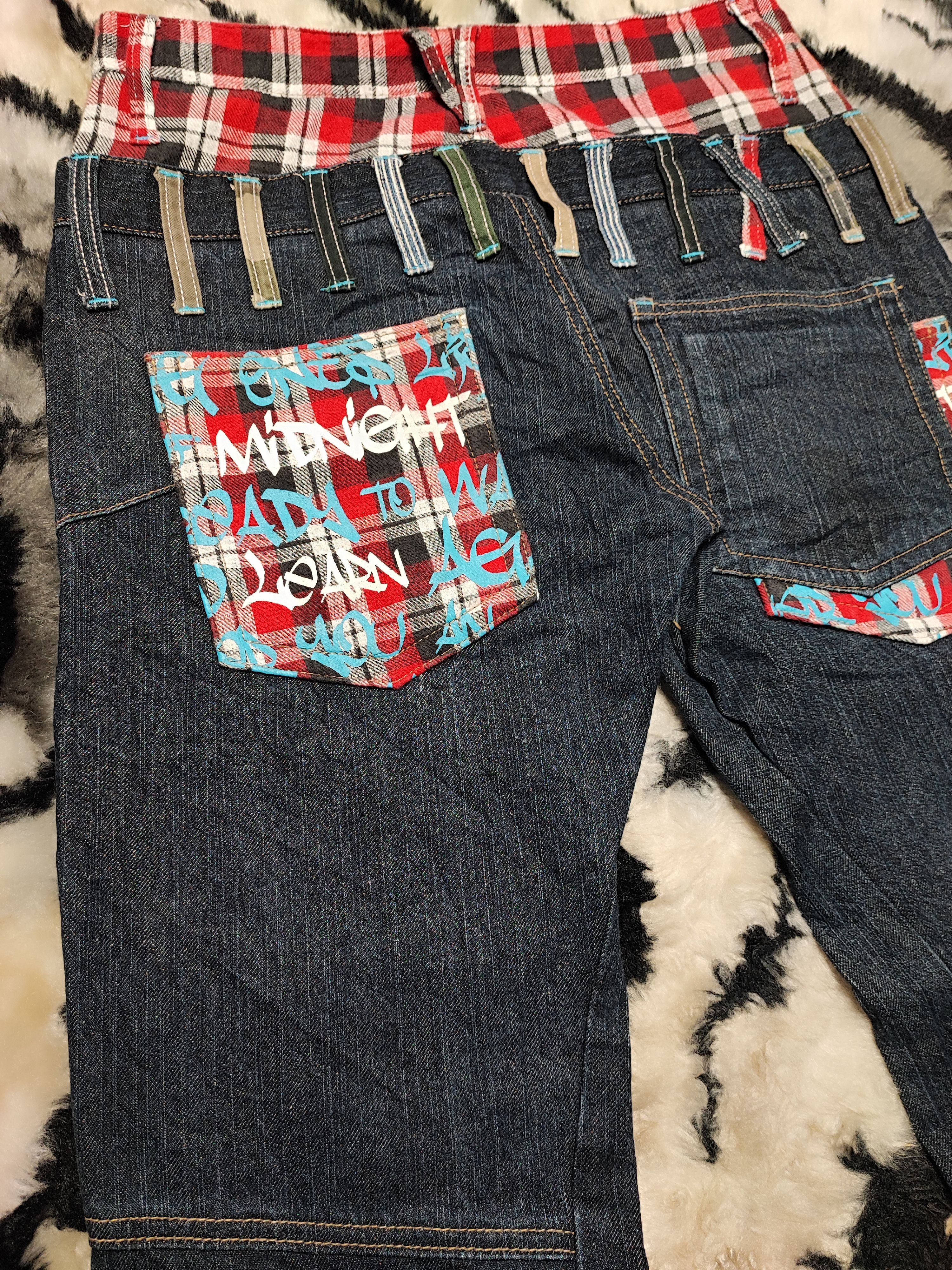 Japanese Brand CRAZY VINTAGE DOUBLE WAIST UNITED KINGDOM FLAG Size US 30 / EU 46 - 11 Thumbnail