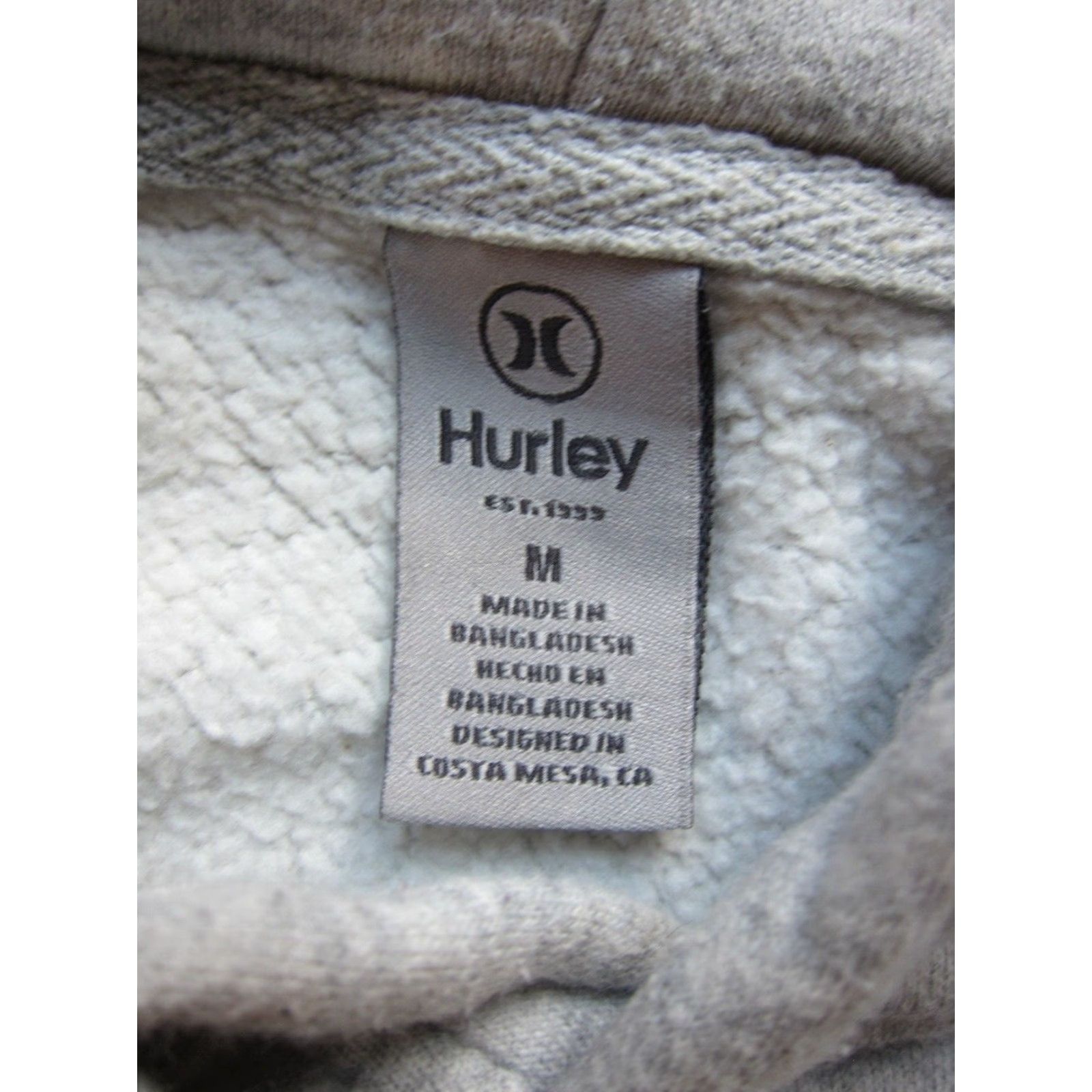 Hurley Hurley Hoodie Main Selling Point Cotton Grey Orange Black Sun Trademark Pocket Fleece Pullover M Men Adult Hoodie Size US M / EU 48-50 / 2 - 3 Thumbnail