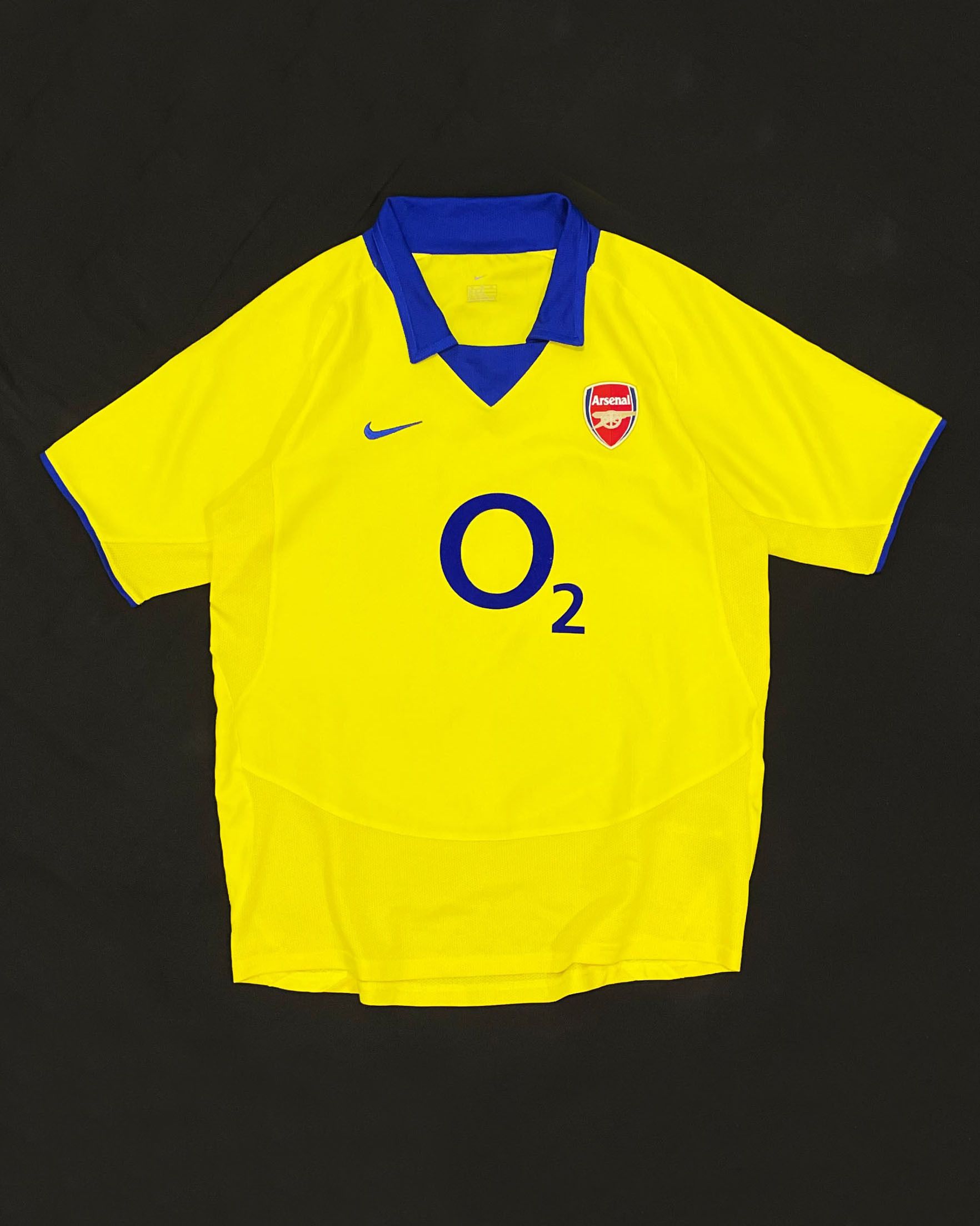 Nike Arsenal Away Kit 2003 2004 XL Boys Size US S / EU 44-46 / 1 - 1 Thumbnail