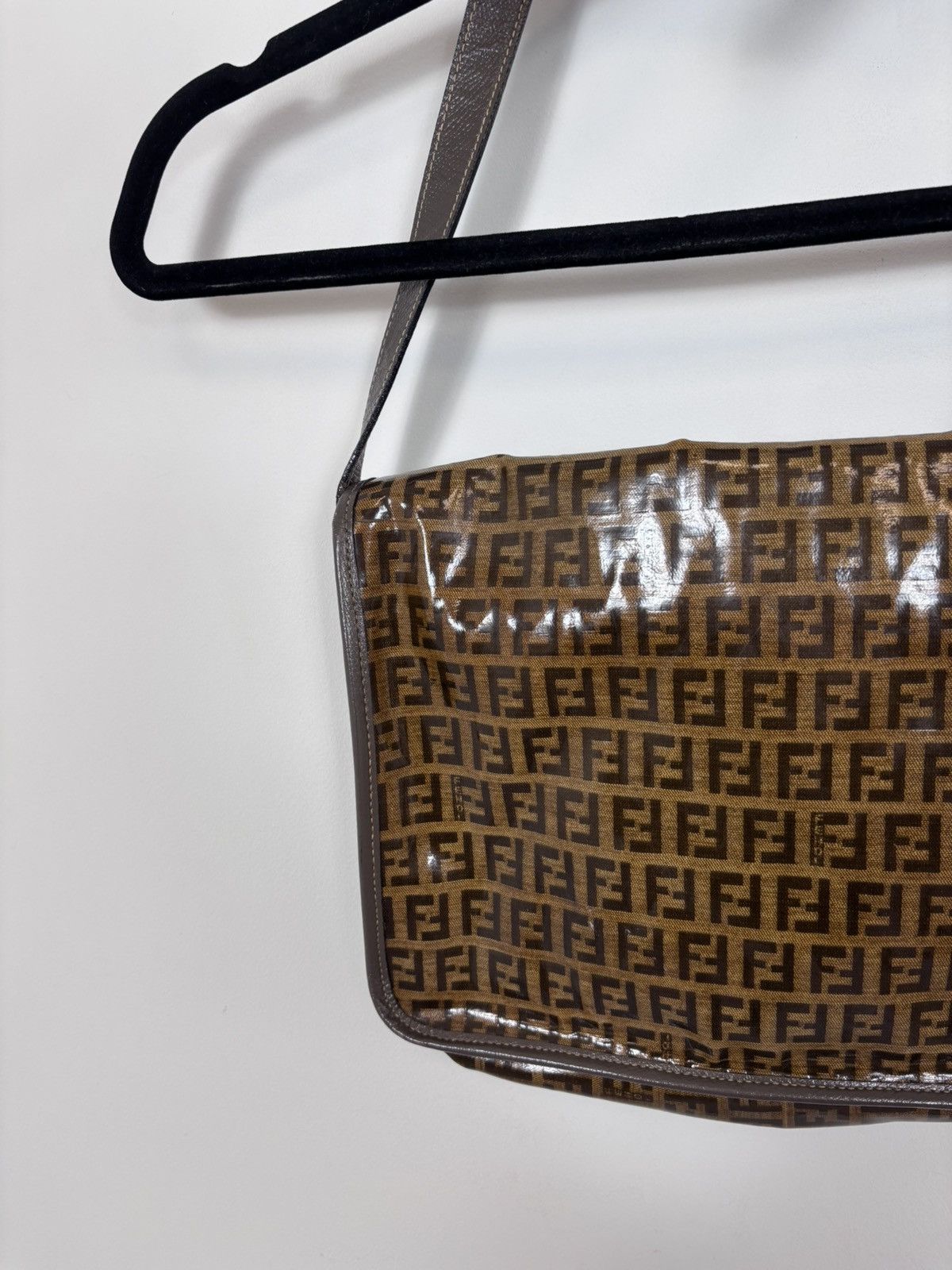 Fendi Vintage Fendi Zucchino Orange Brown Monogram Shoulder Bag Size ONE SIZE - 15 Thumbnail