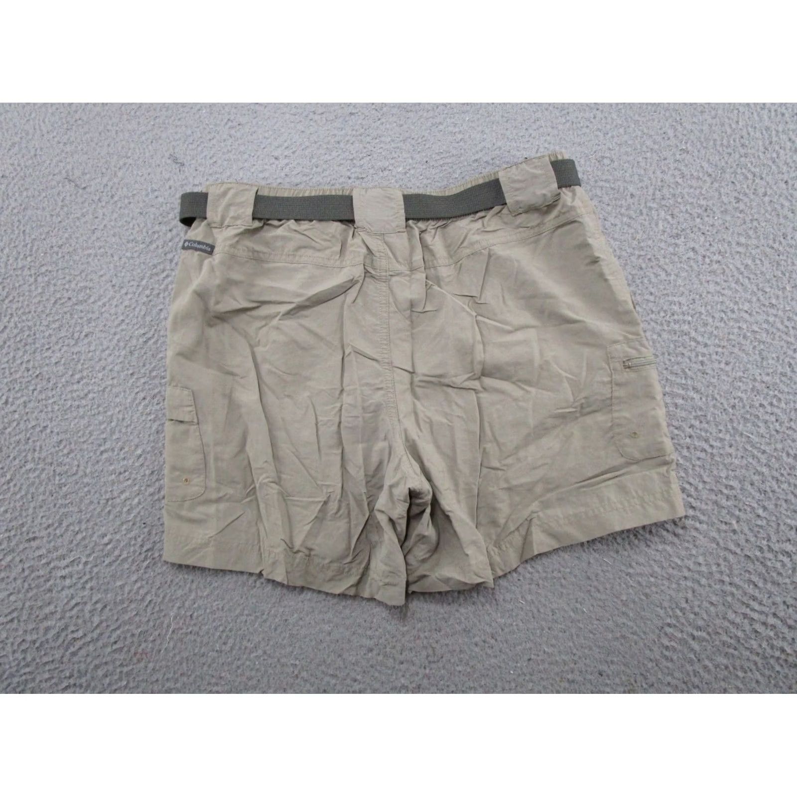 Vintage Columbia Women Cargo Shorts Nylon Belted Zip Pockets Beige M Outdoor Hiking Camp Casual Summer Spring Regular Size 32" / US 10 / IT 46 - 7 Thumbnail