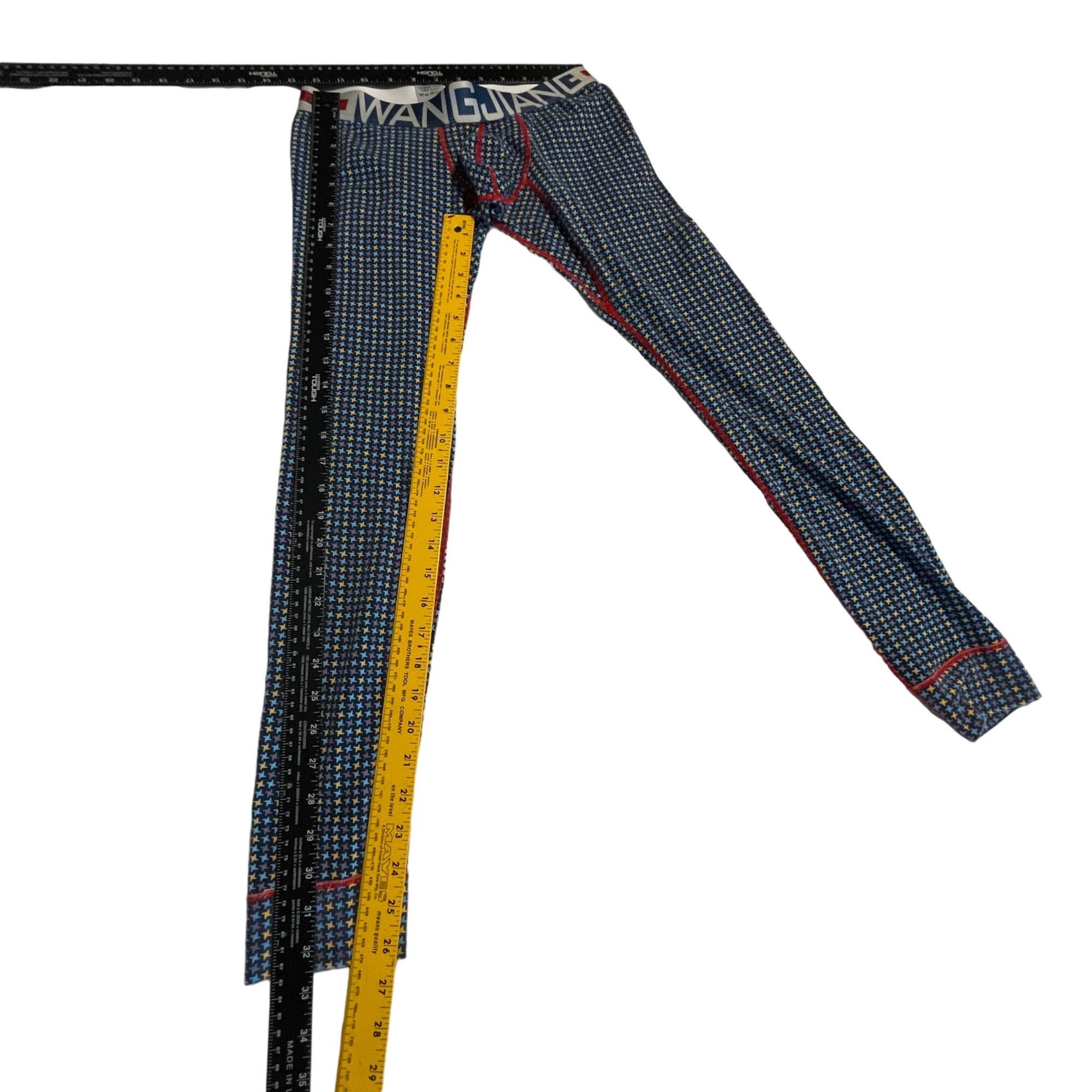 Other Wang Jiang Men's Patterned Long Leggings M 95% Cotton & 5% S Size US 29 - 6 Thumbnail