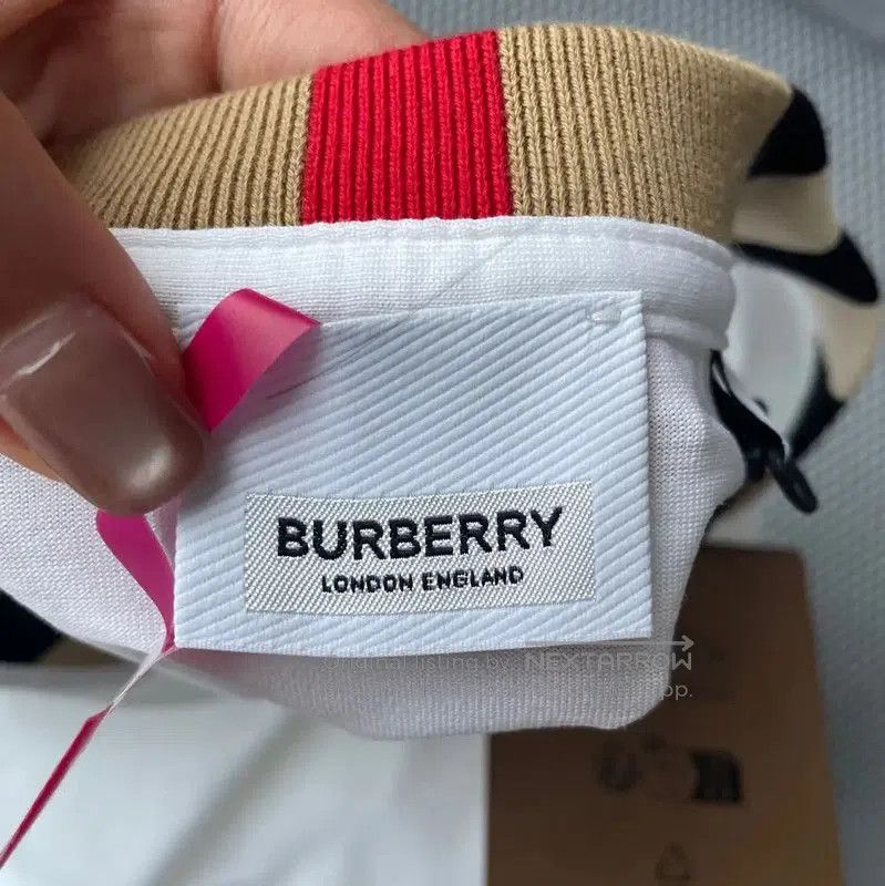 Burberry Burberry White Cotton Long Sleeve Sweatshirt. Size L / US 10 / IT 46 - 3 Thumbnail