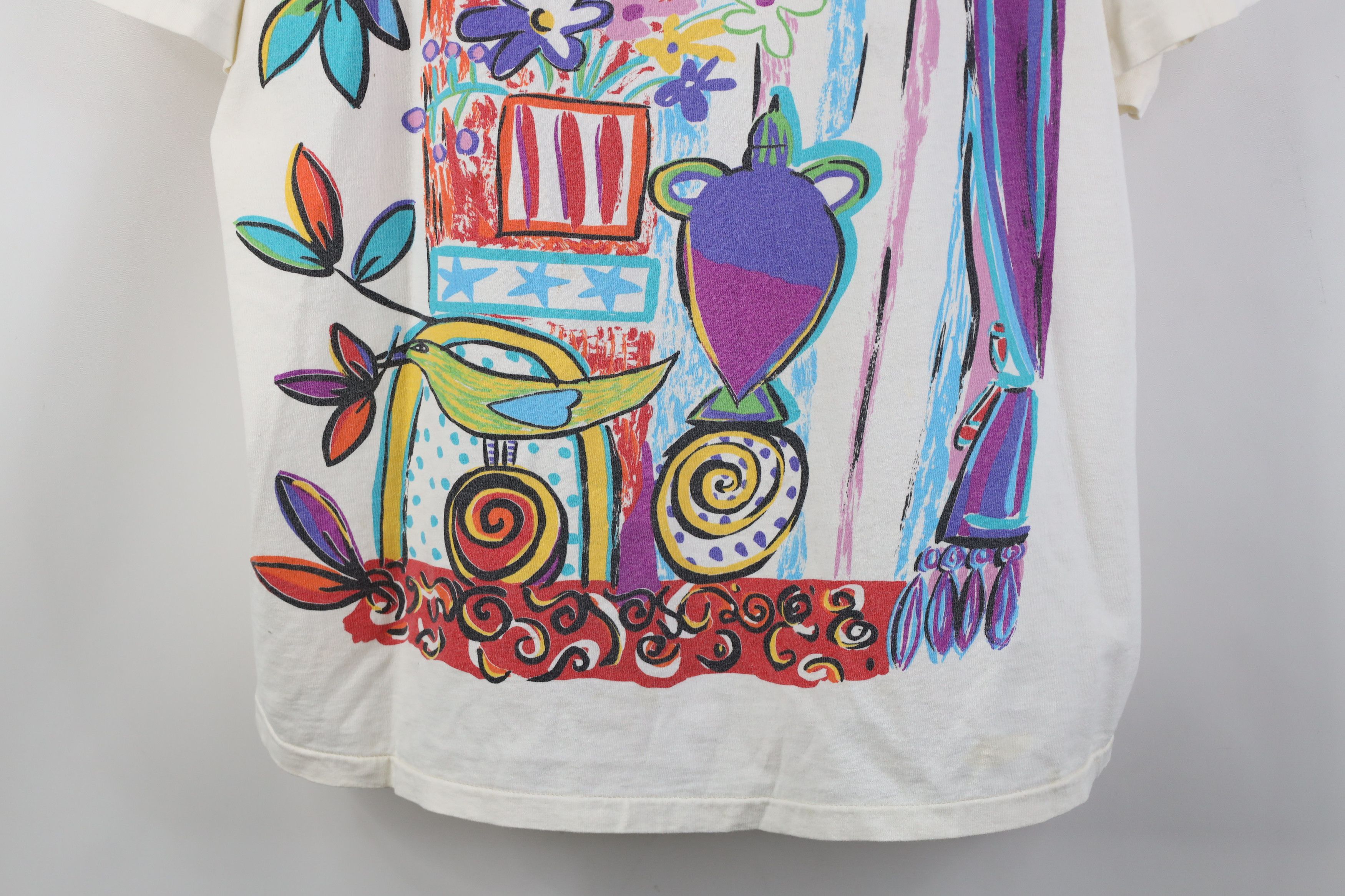 Vintage Vintage 90s Streetwear Picasso Abstract Art T-Shirt USA Size XXL / US 16-18 / IT 52-54 - 3 Thumbnail