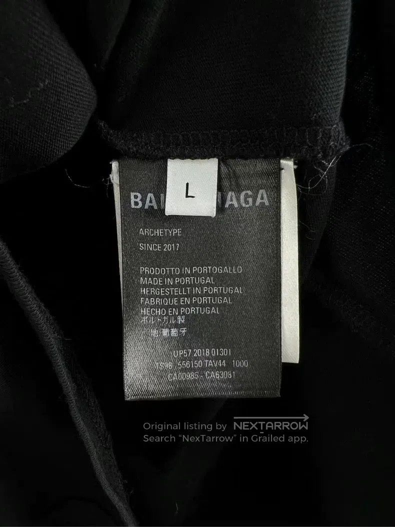 Balenciaga Balenciaga Black Cola Wave Printed Short Sleeve Size US L / EU 52-54 / 3 - 5 Thumbnail