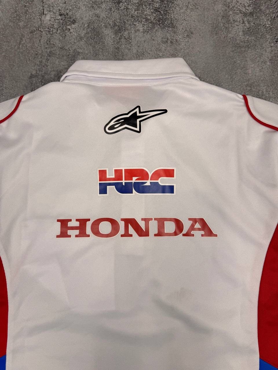 Honda Honda Men's HRC Racing Replica Polo Shirt White Size M Size US M / EU 48-50 / 2 - 8 Thumbnail