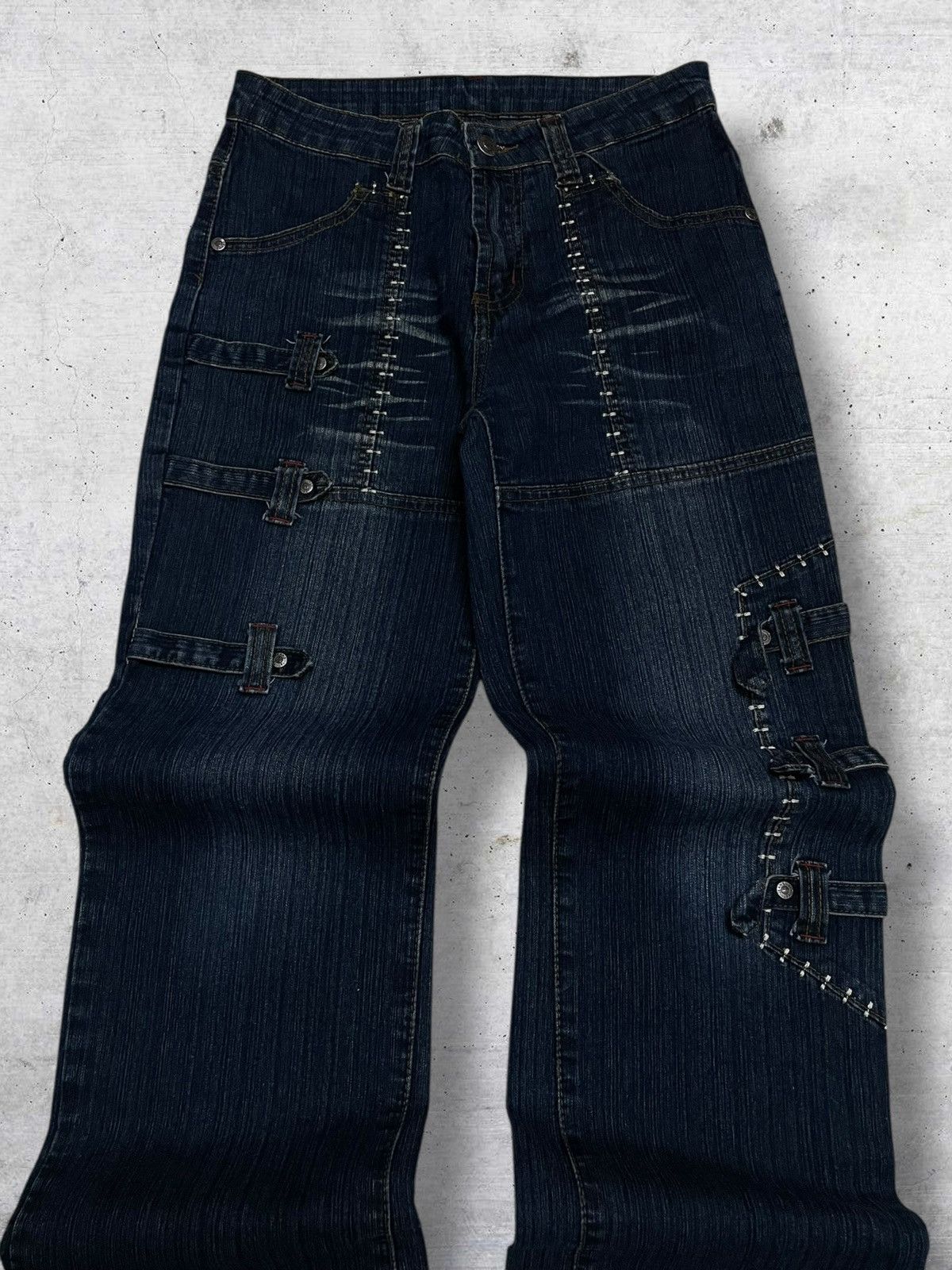 Tornado Mart VINTAGE T&T OG JAPANESEBRAND 1990S POP PUNK FLARED CUT DENIM Size US 27 - 4 Thumbnail