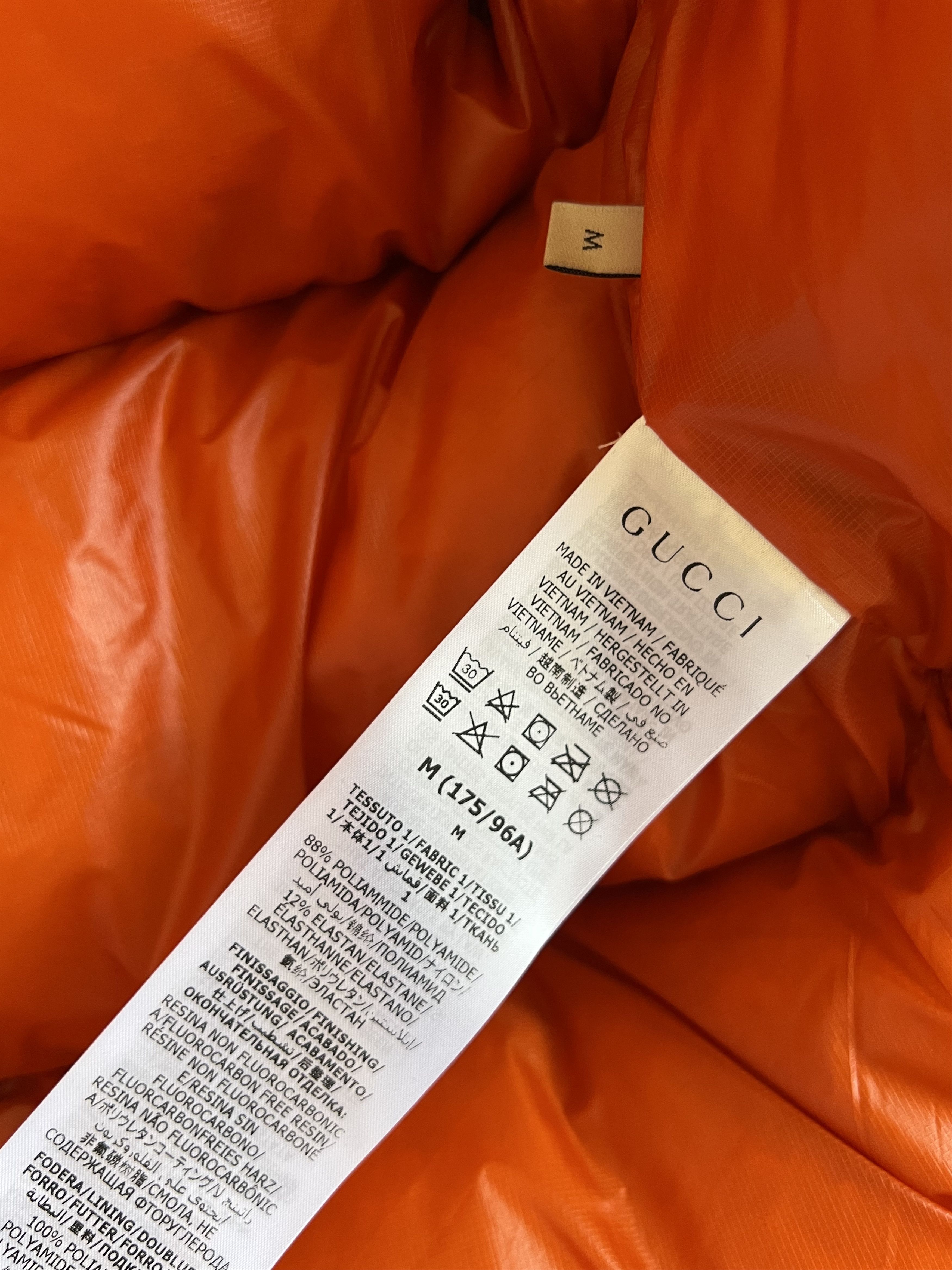 Gucci × The North Face Gucci x The North Face Orange Puffer Down Vest (M) Size US M / EU 48-50 / 2 - 7 Thumbnail