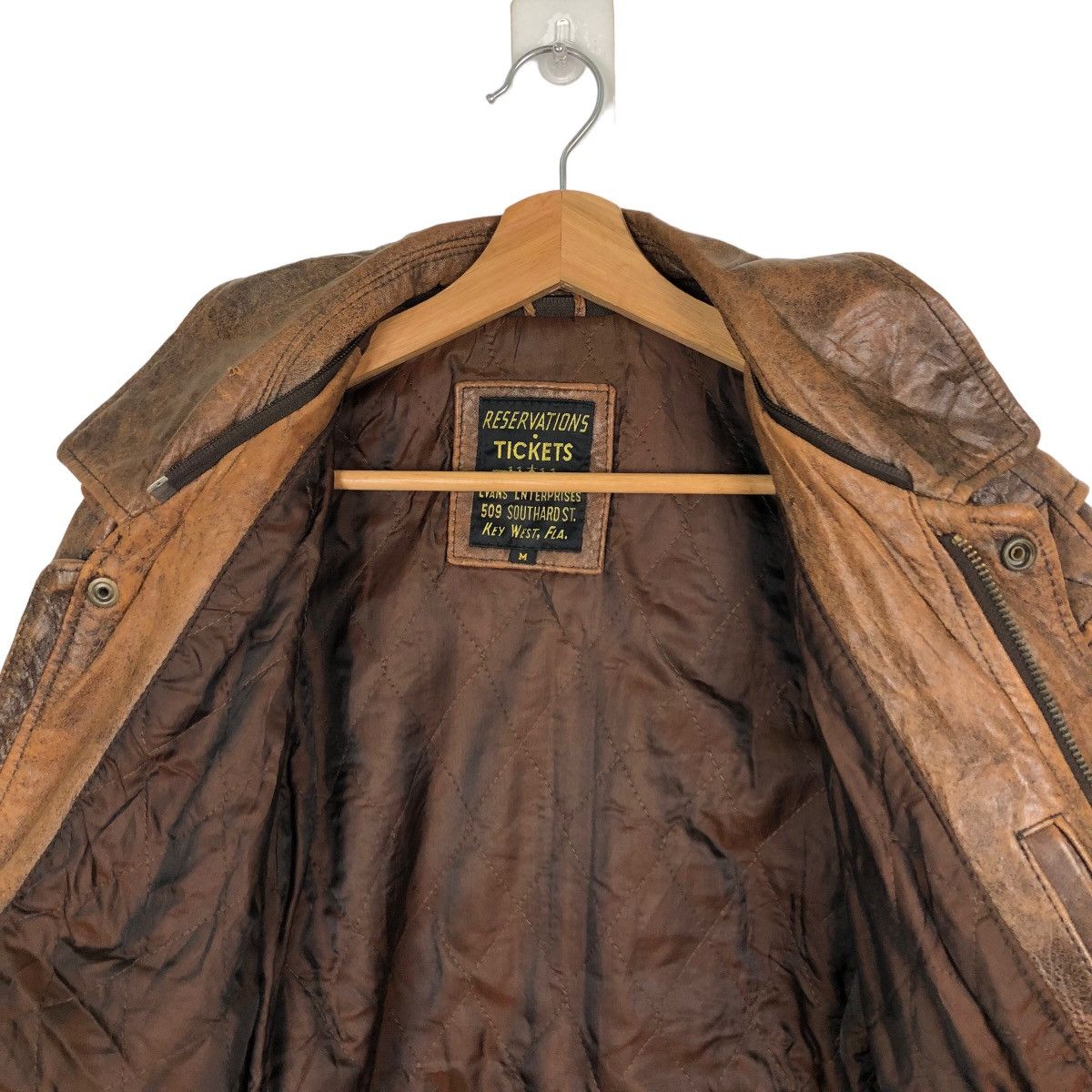 Other VINTAGE BOMBER LEATHER JACKET RESERVATION ARMY BUZZ RICKSONS Size US M / EU 48-50 / 2 - 10 Thumbnail