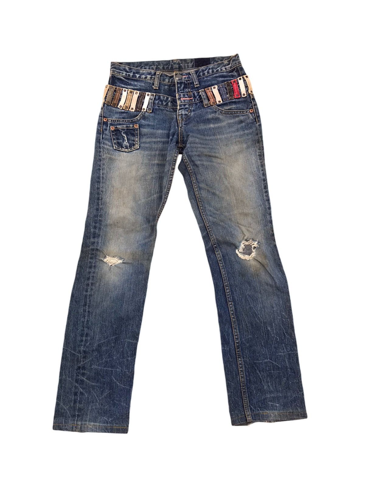 If Six Was Nine × Japanese Brand VINTAGE ANTGAUGE TWO WAIST IF SIX WAS NINE DISTRESSED DENIM Size US 29 - 1 Thumbnail