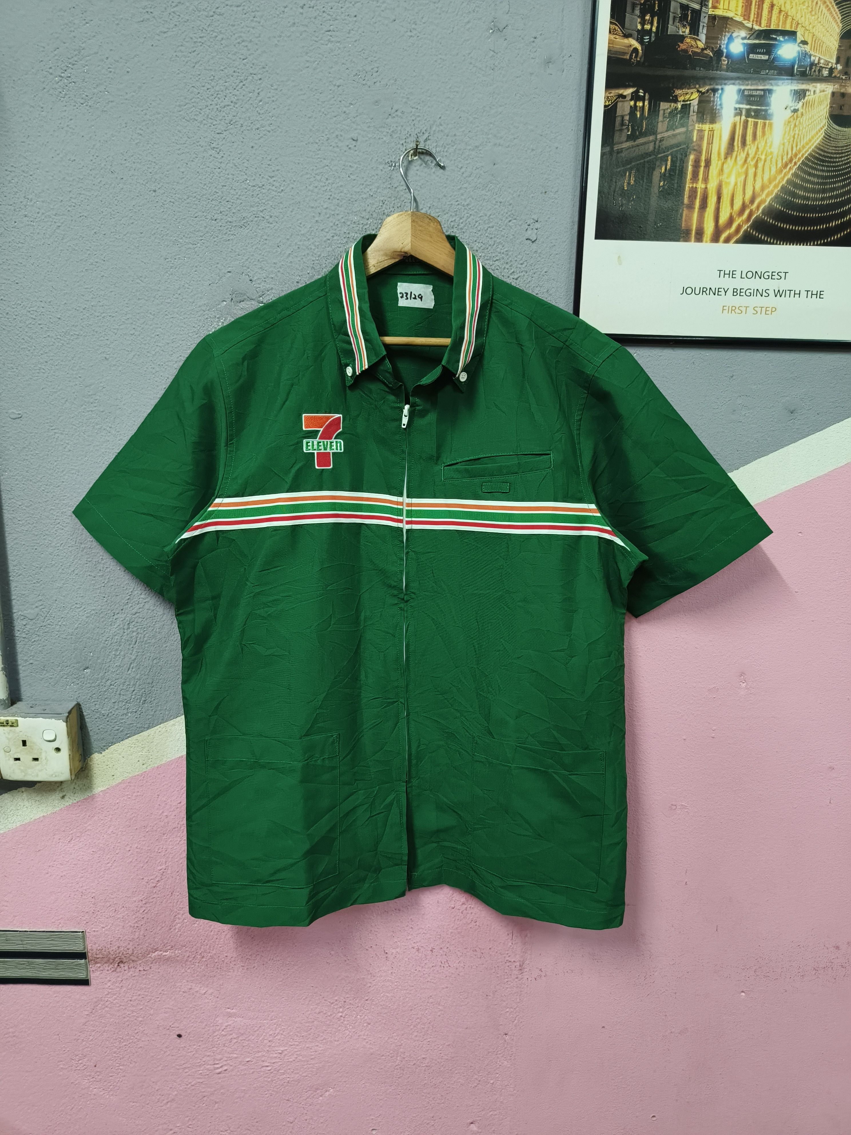 Japanese Brand 7 eleven workers uniform shirt jacket Size US L / EU 52-54 / 3 - 1 Thumbnail