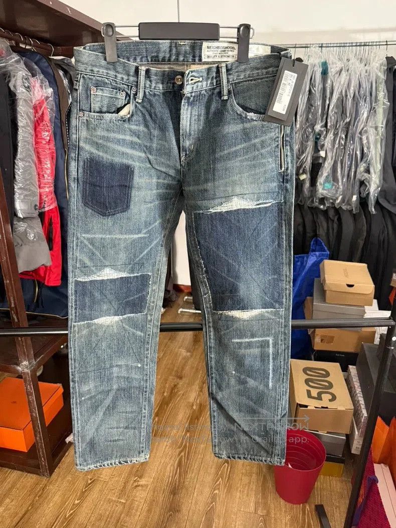 Neighborhood Neighborhood New Denim Jeans with Logo. Size US 27 - 1 Thumbnail