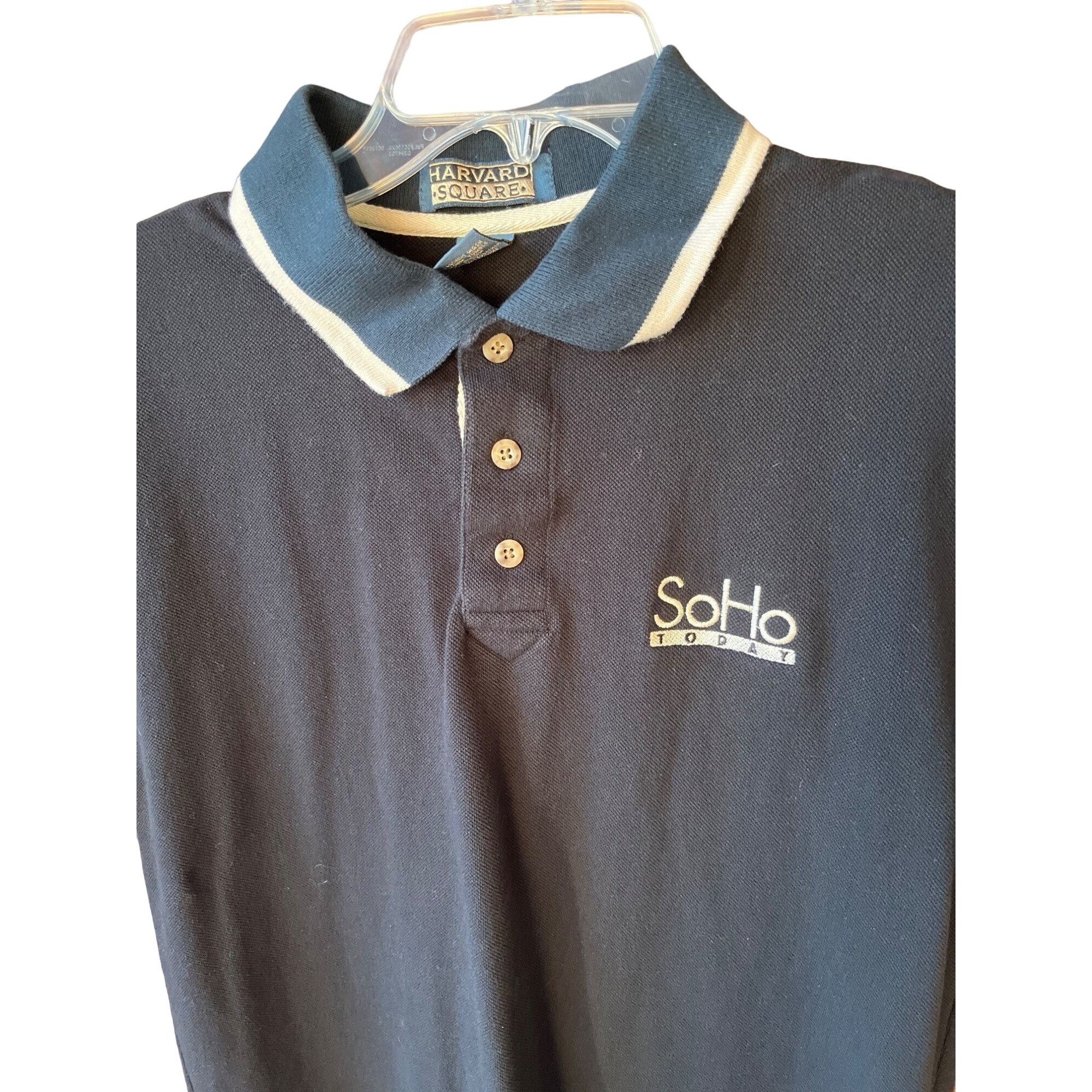 Other Harvard Square Mens Polo Shirts M Egyptian Cotton Green & Na Size US M / EU 48-50 / 2 - 10 Thumbnail