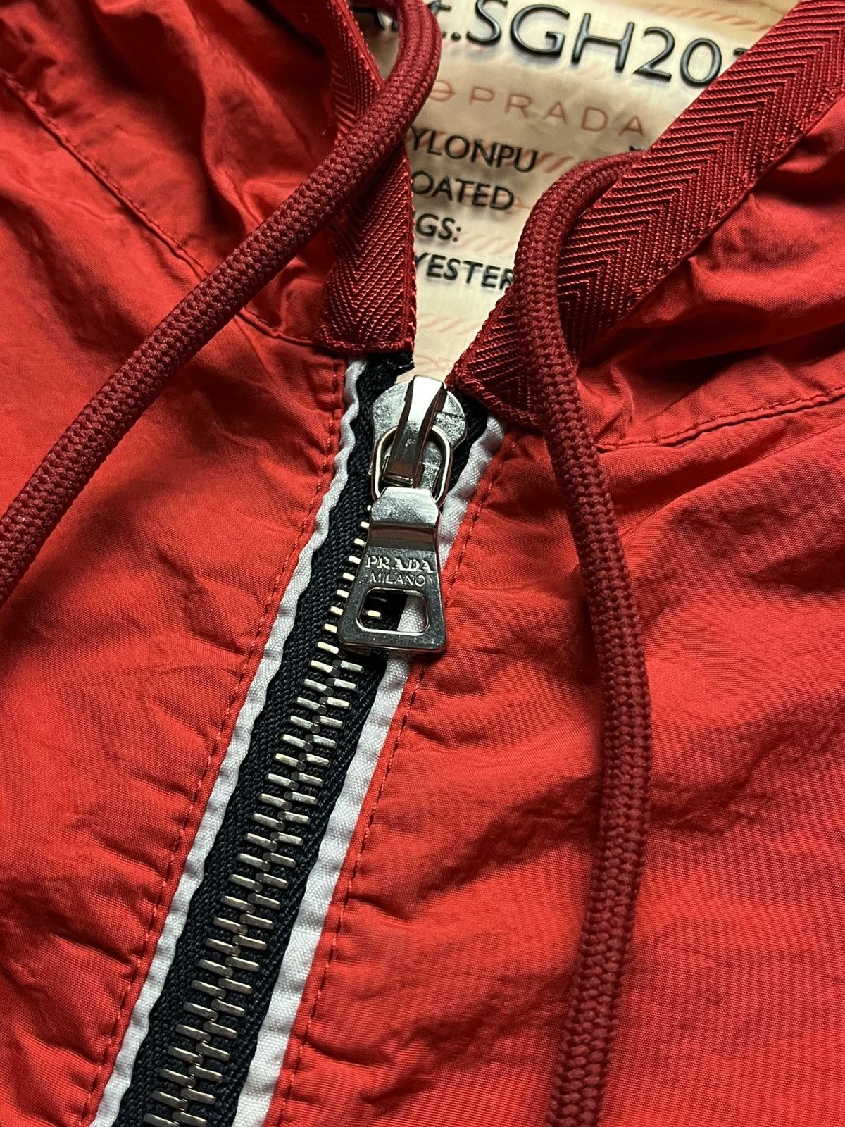 Prada Prada Milano FW10 Linea Rossa Nylon Windbreaker Jacket Size US M / EU 48-50 / 2 - 9 Thumbnail