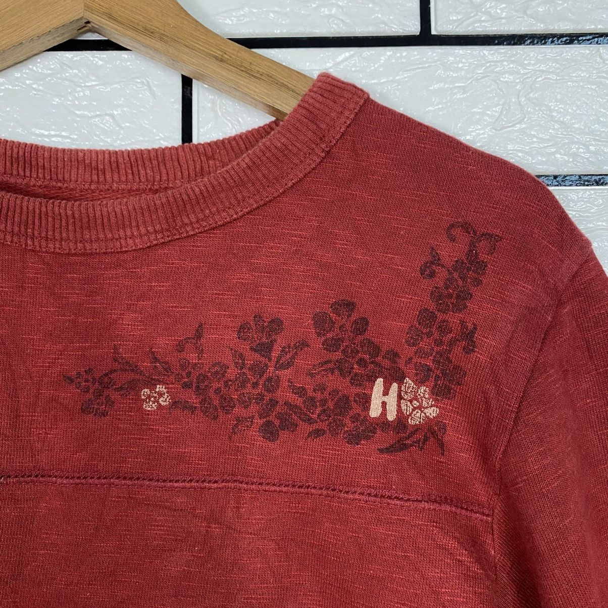 45rpm 📌Vintage Long Sleeve Sweatshirt R Japan Made Size US L / EU 52-54 / 3 - 13 Thumbnail