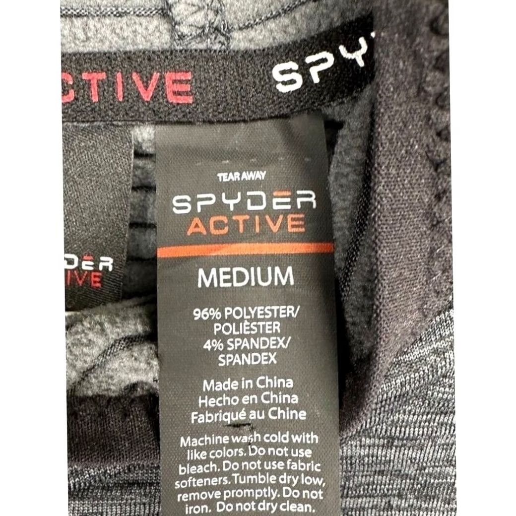 Spyder Spyder Active Hoodie Mens Medium Gray Stretch Athletic Long Sleeve Shirt Size US M / EU 48-50 / 2 - 7 Thumbnail