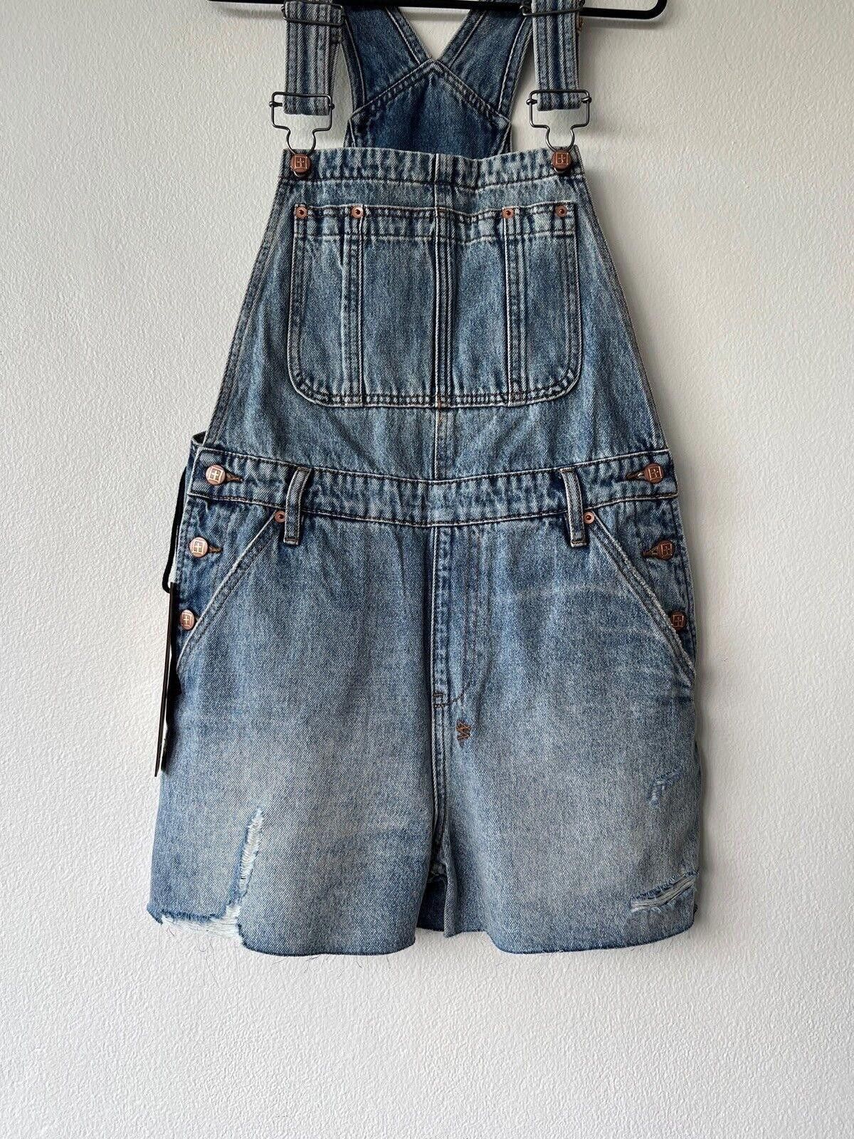 Ksubi new Ksubi womens dress jumpsuit shorts denim overall 25 8 Size 25" / US 0 / IT 36 - 4 Thumbnail