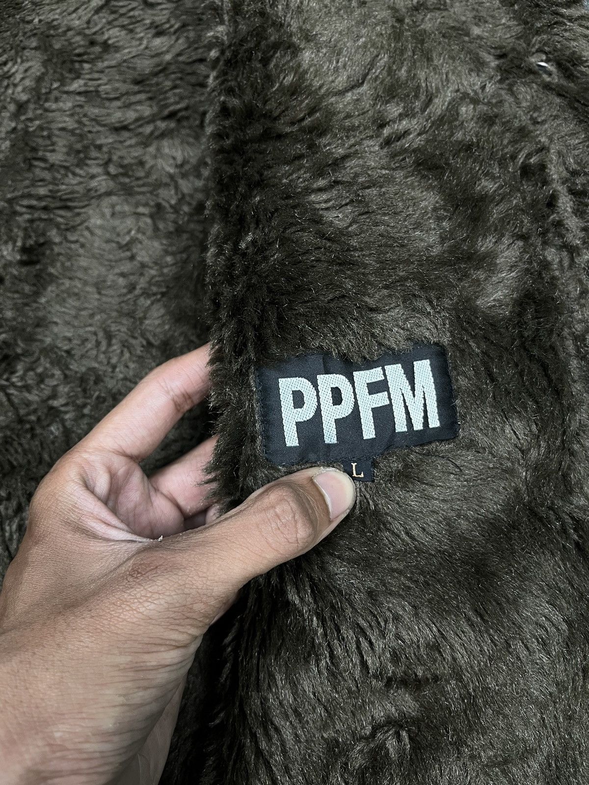 PPFM PPFM Fur Button Denim Jacket Size US L / EU 52-54 / 3 - 6 Thumbnail