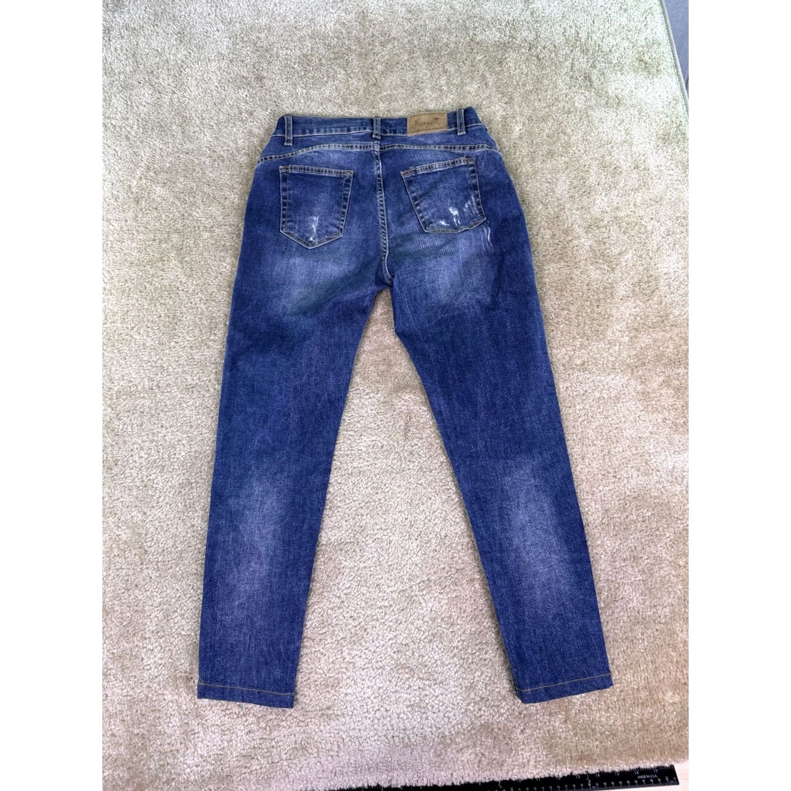 Vintage VINTAGE Rinascimento Italy Blue Skinny Ankle Jeans women’s Size 27 Size 27" / US 4 / IT 40 - 4 Thumbnail