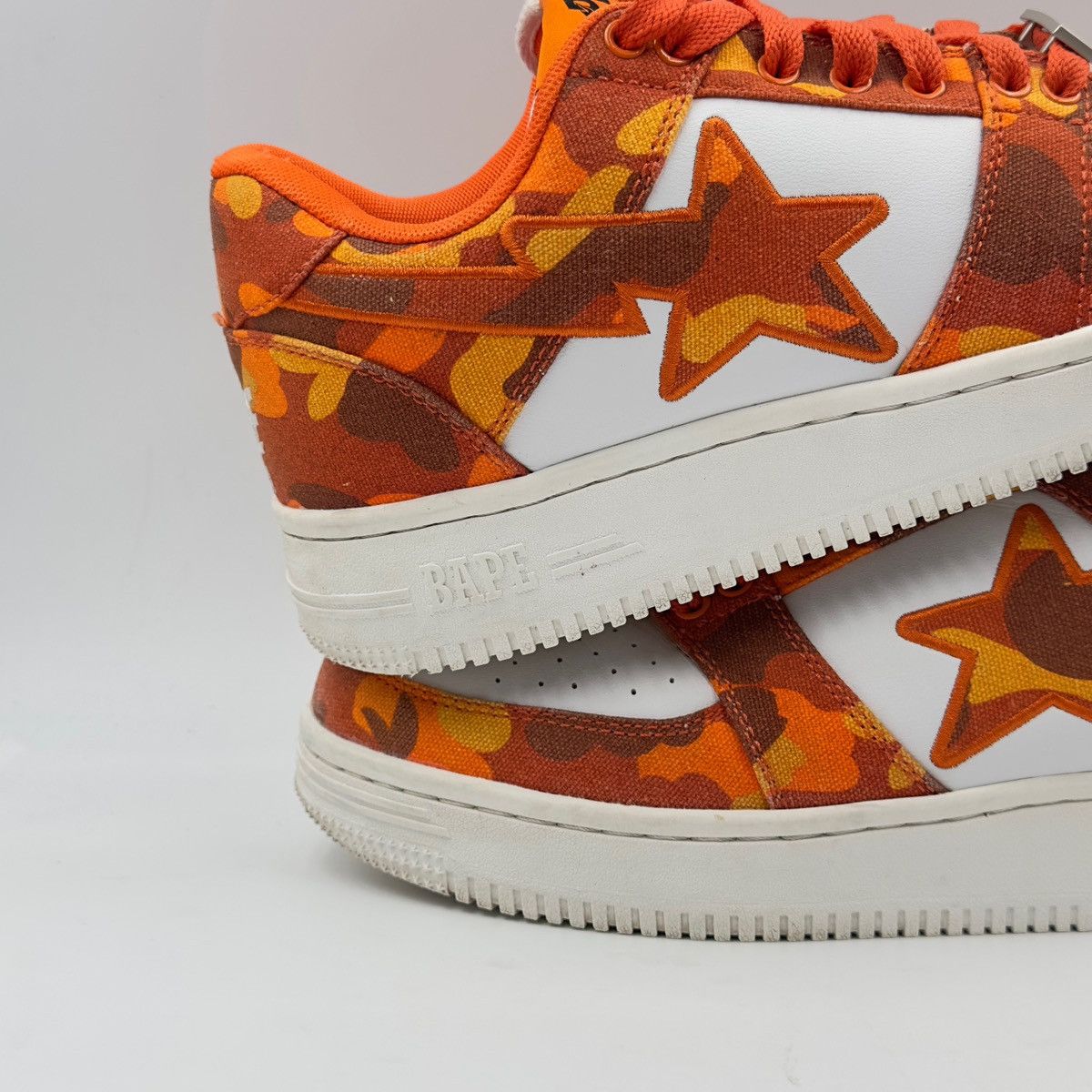 Bape × Heron Preston A Bathing Ape Bapesta Heron Preston 2022 Size US 9.5 / EU 42-43 - 6 Thumbnail