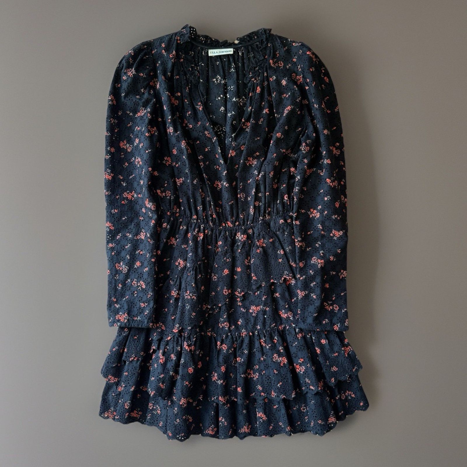 Ulla Johnson Ulla Johnson Josette Dress Women's 0 Black Floral Glam Boho Size XS / US 0-2 / IT 36-38 - 1 Thumbnail