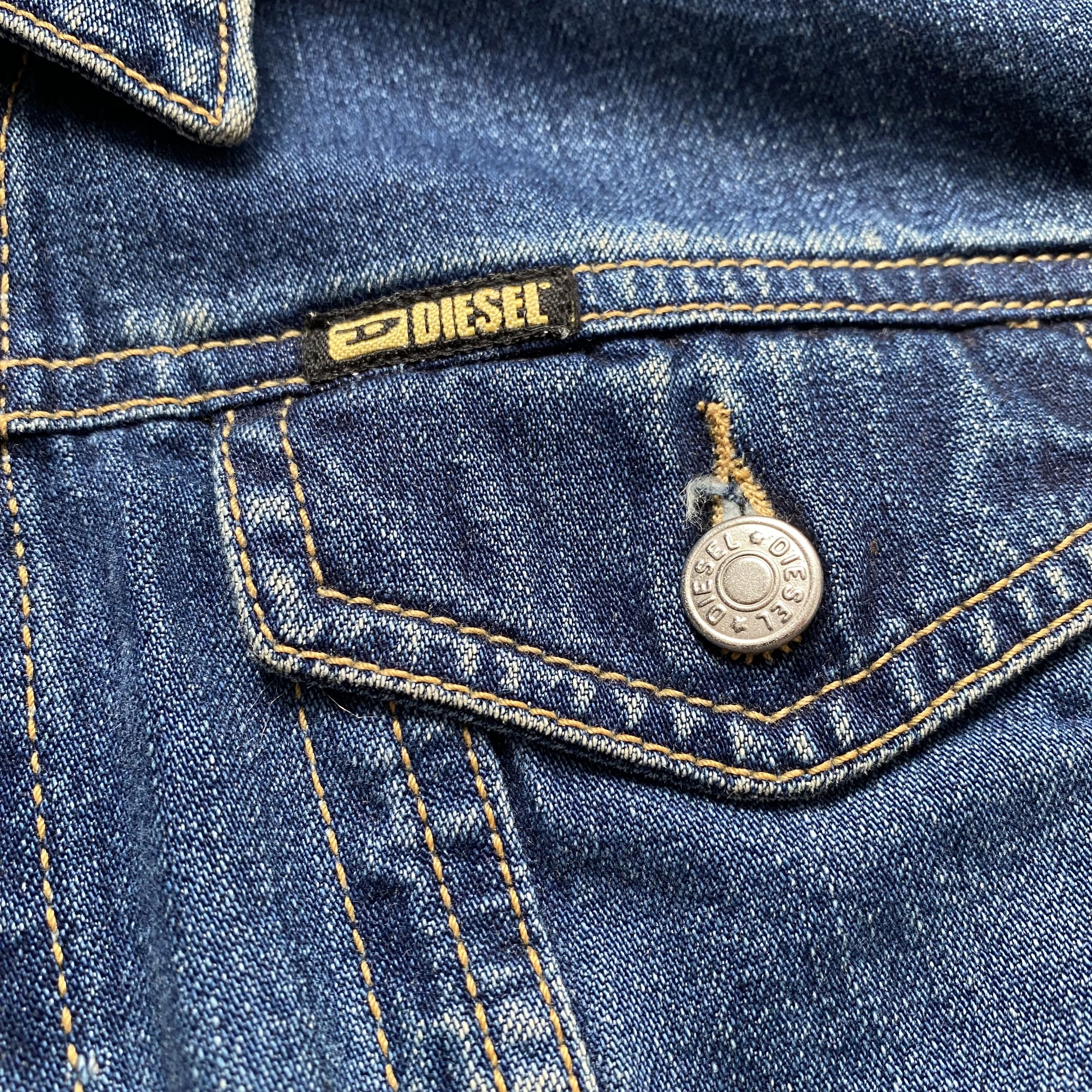 Diesel Y2K Vintage 2000s Diesel Denim jacket cropped Size M / US 6-8 / IT 42-44 - 5 Thumbnail