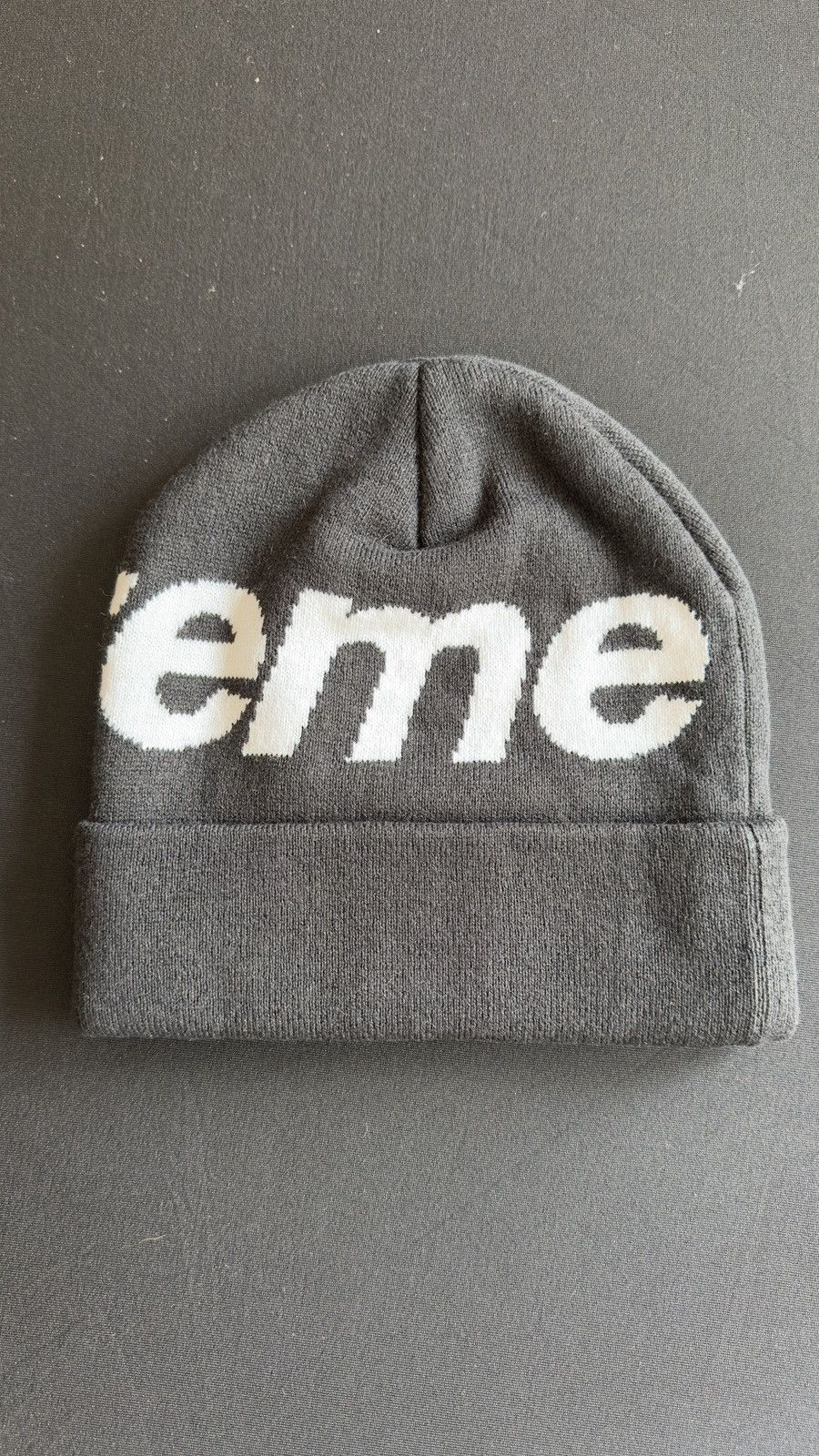 Supreme Supreme Big Logo Beanie Black Size ONE SIZE - 2 Thumbnail