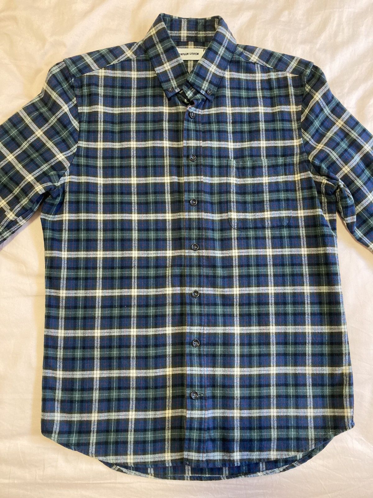 Taylor Stitch Green Plaid Shirt by Taylor Stitch Size US S / EU 44-46 / 1 - 1 Thumbnail