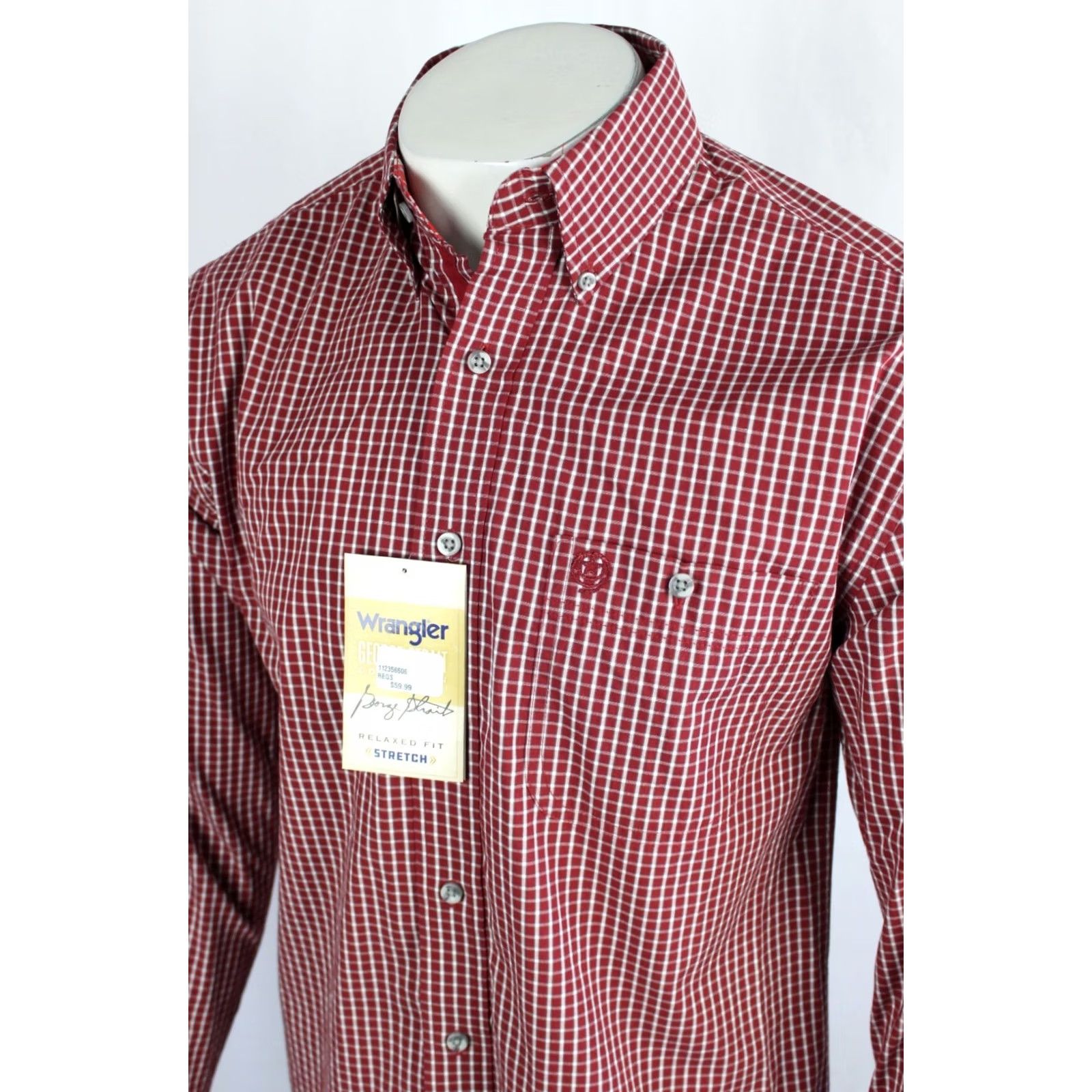Wrangler Wrangler George Strait Check Long Sleeve Button-Down Shirt S Red Men's Brand Wrangler George Strait Check Long Sleeve Shirt S Red Size US S / EU 44-46 / 1 - 4 Thumbnail