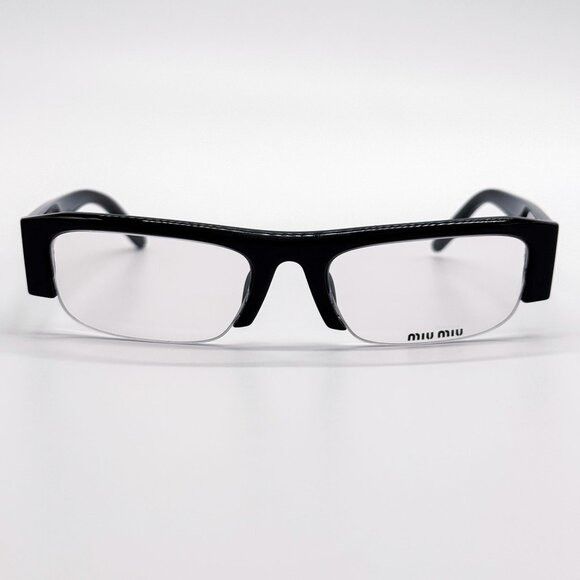 Miu Miu NEW MIU MIU EYEGLASSES MUB07S 16K08N BLACK WOMEN MU B07S SMU Size ONE SIZE - 4 Thumbnail