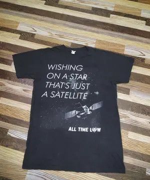 Band Tees 2010s All Time Low "Satellite" Pop Punk Band Size US M / EU 48-50 / 2 - 1 Thumbnail
