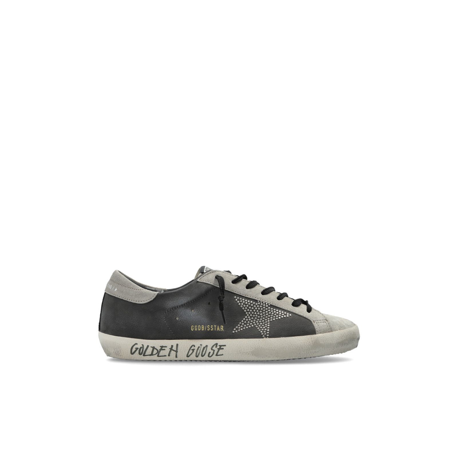 GOLDEN GOOSE Men's Super-Star Black/Gray Sneakers New (Men's