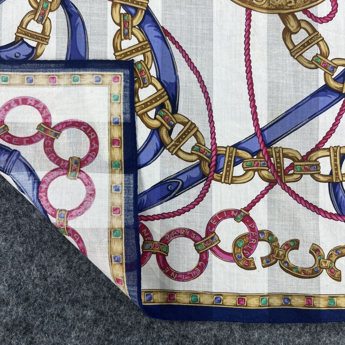 Celine Celine Handkerchief / Bandana / Neckerchief / Headscarf B072 Size ONE SIZE - 8 Thumbnail