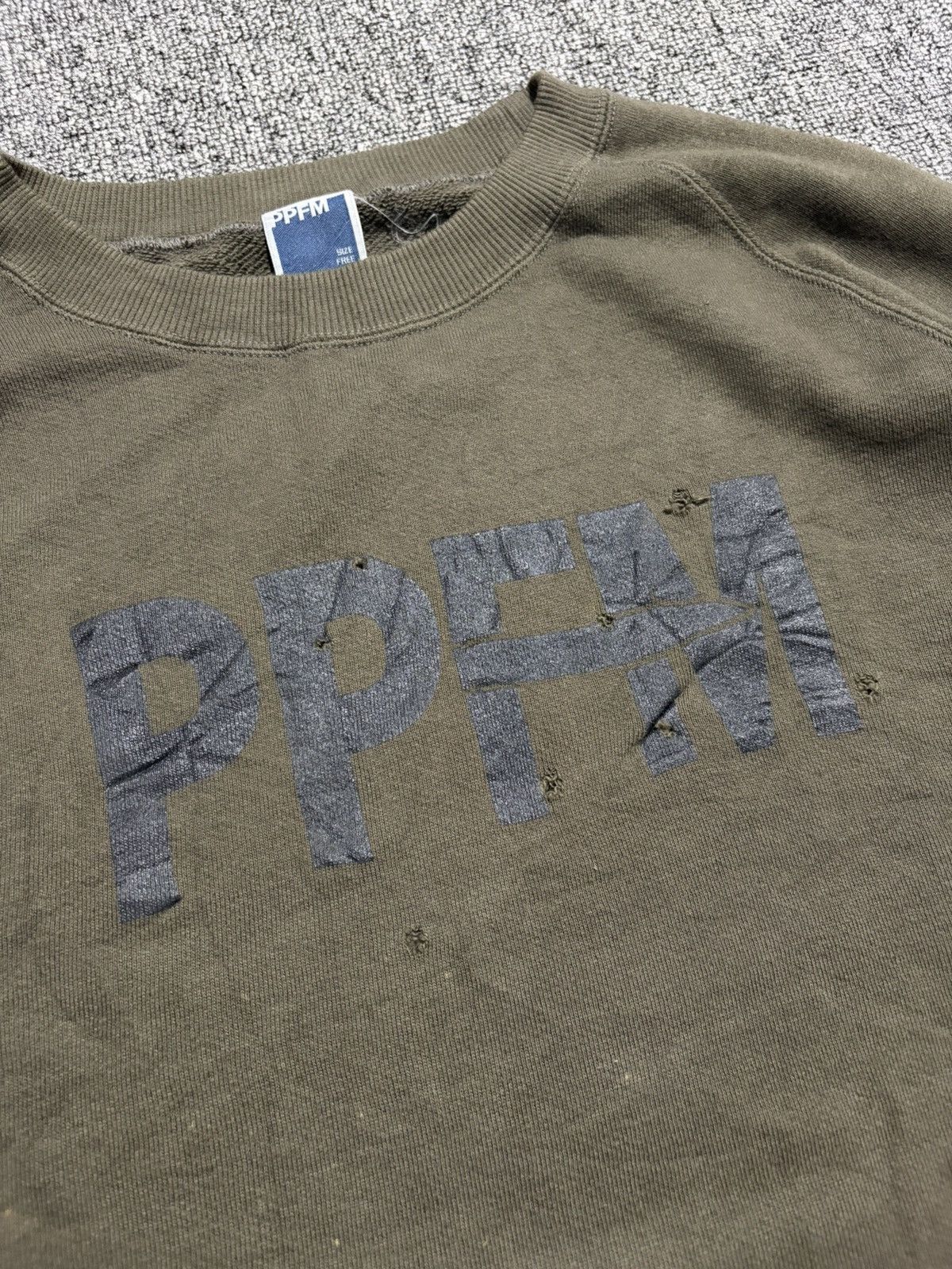 PPFM ppfm millitary distressed sweatshirt Size US L / EU 52-54 / 3 - 3 Thumbnail