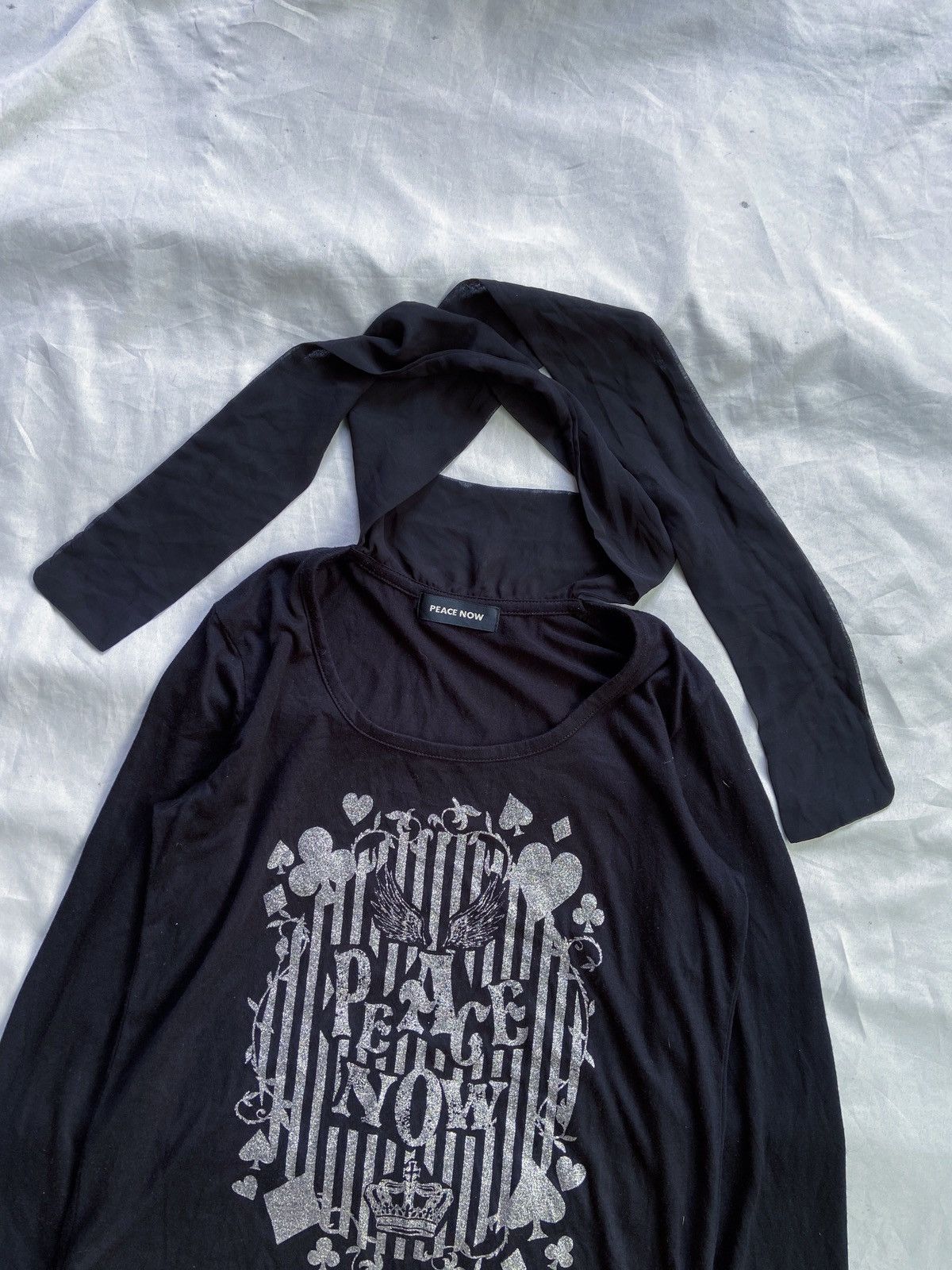 If Six Was Nine Y2K PEACE NOW POEM GOTHIC LONG SLEEVE Size US S / EU 44-46 / 1 - 4 Thumbnail