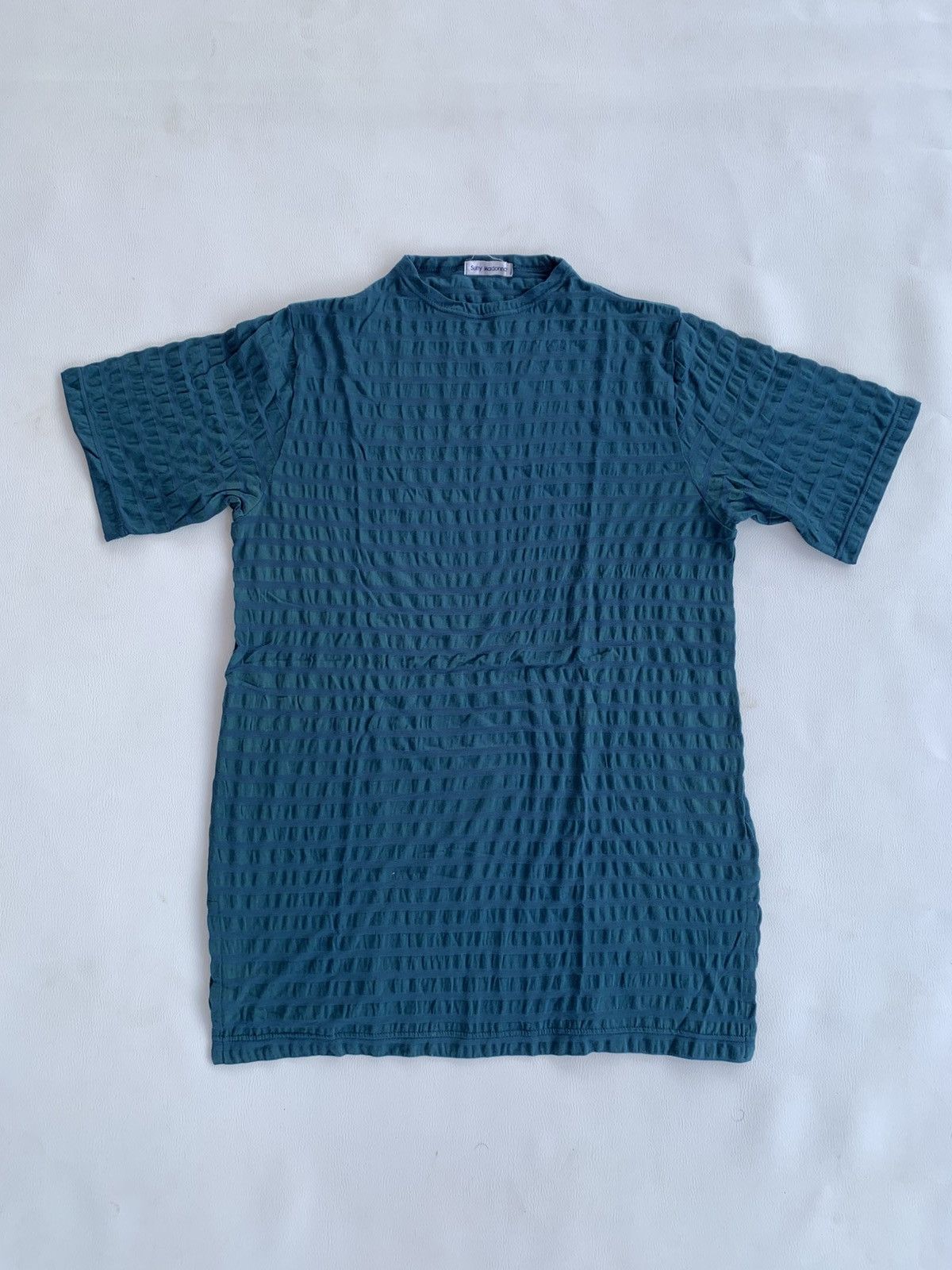 Issey Miyake Suny Madonna Gothic Stripe IsseyStyle Japanese Green Tshirt Size US M / EU 48-50 / 2 - 7 Thumbnail